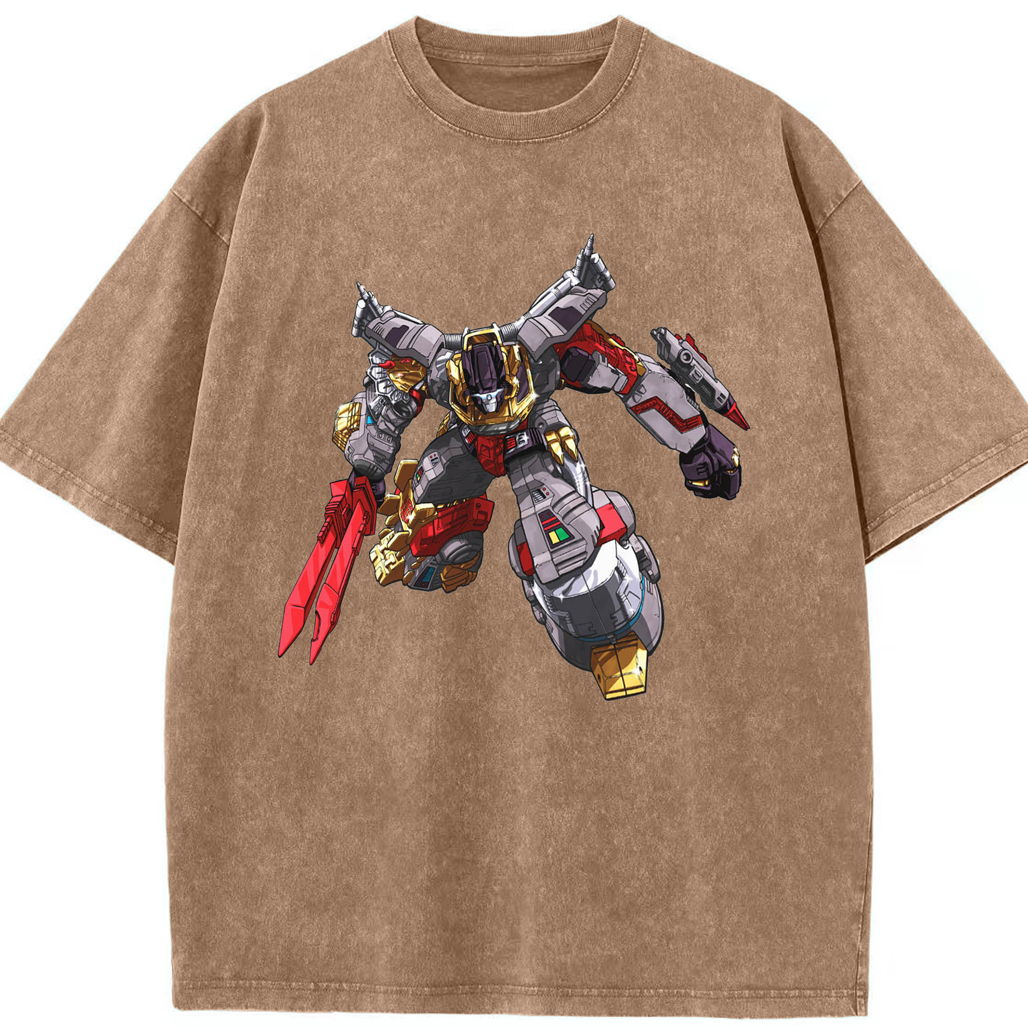 （画像用）  綿100% ヴィンテージ風 半袖Tシャツ（フロントプリント）