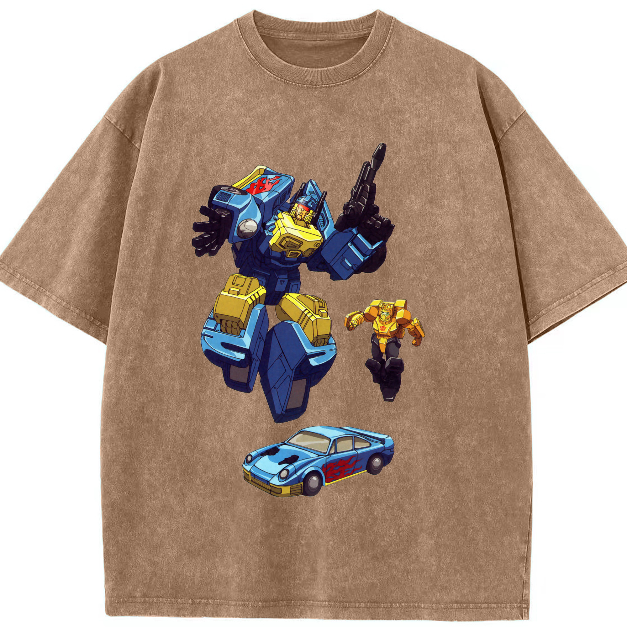 （画像用）  綿100% ヴィンテージ風 半袖Tシャツ（フロントプリント）