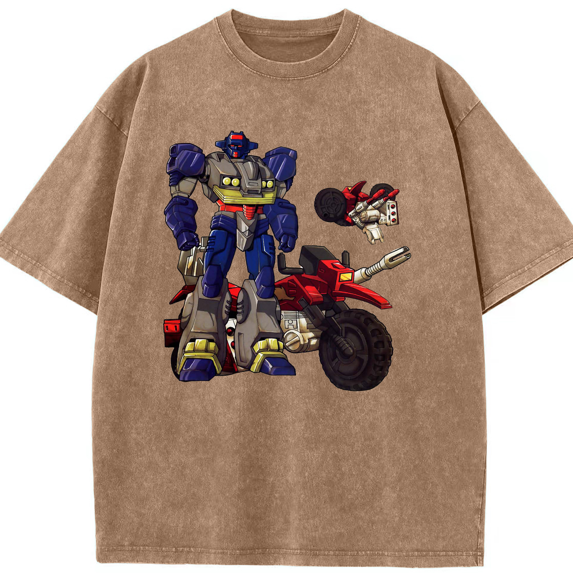 （画像用）  綿100% ヴィンテージ風 半袖Tシャツ（フロントプリント）