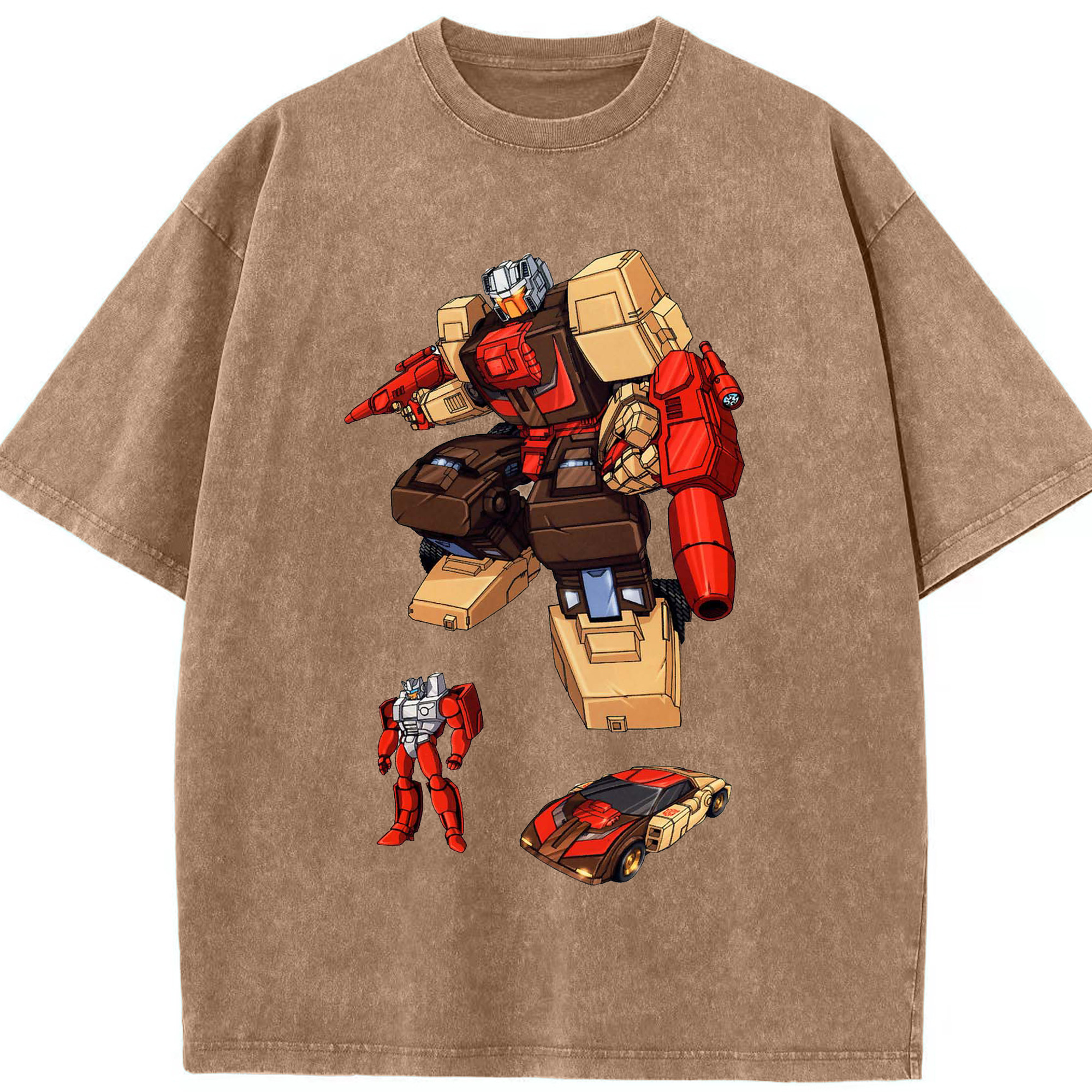 （画像用）  綿100% ヴィンテージ風 半袖Tシャツ（フロントプリント）