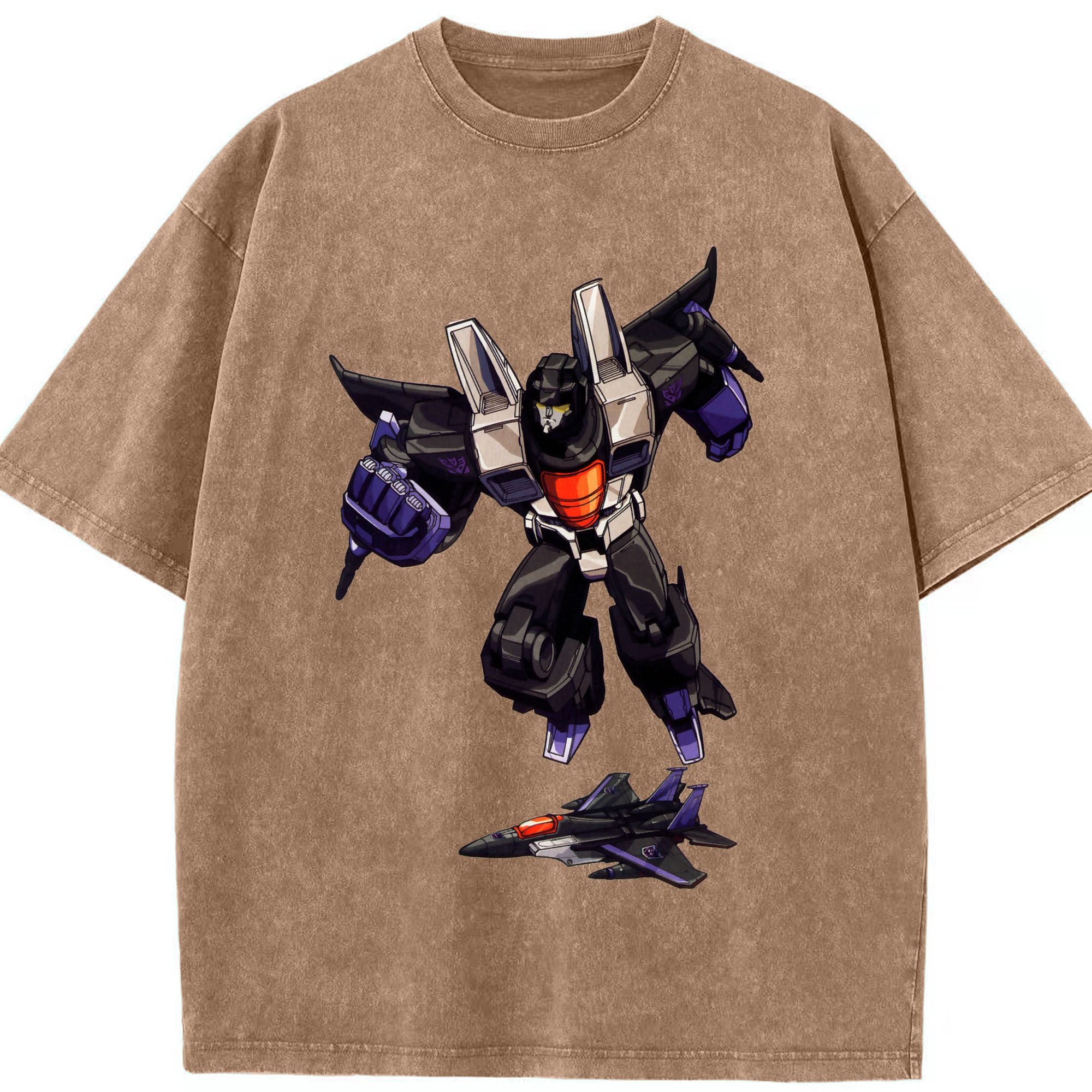 （画像用）  綿100% ヴィンテージ風 半袖Tシャツ（フロントプリント）