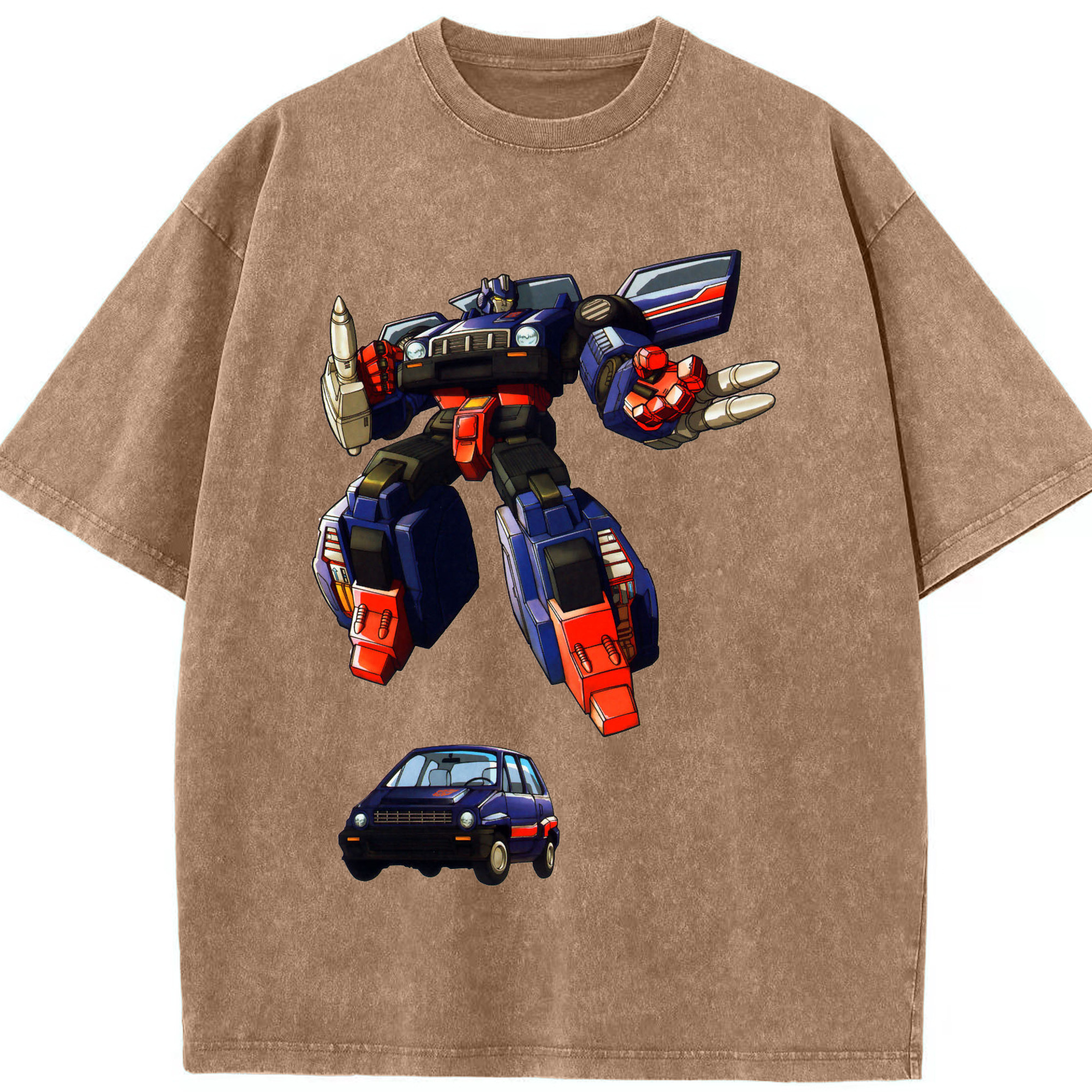 （画像用）  綿100% ヴィンテージ風 半袖Tシャツ（フロントプリント）