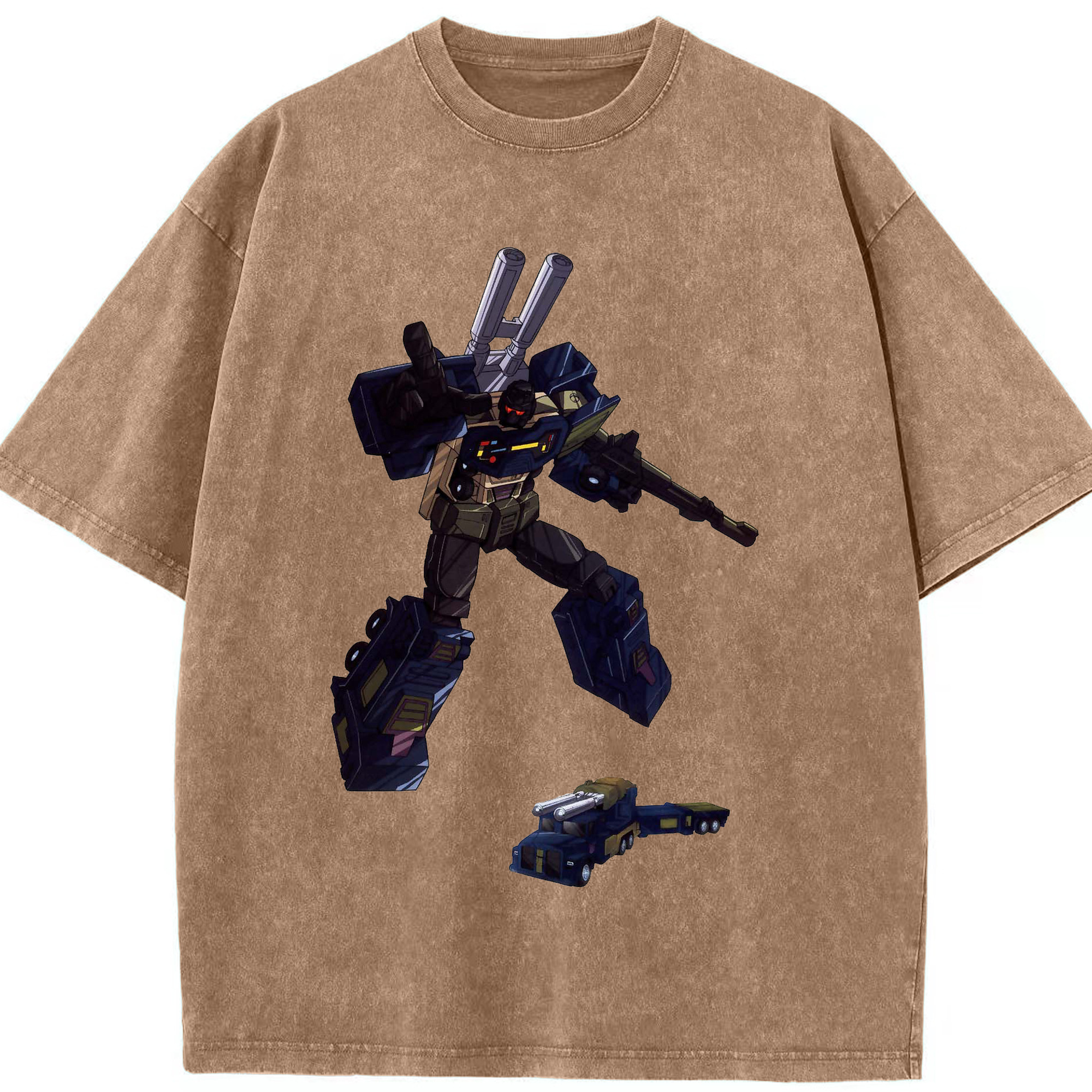 （画像用）  綿100% ヴィンテージ風 半袖Tシャツ（フロントプリント）