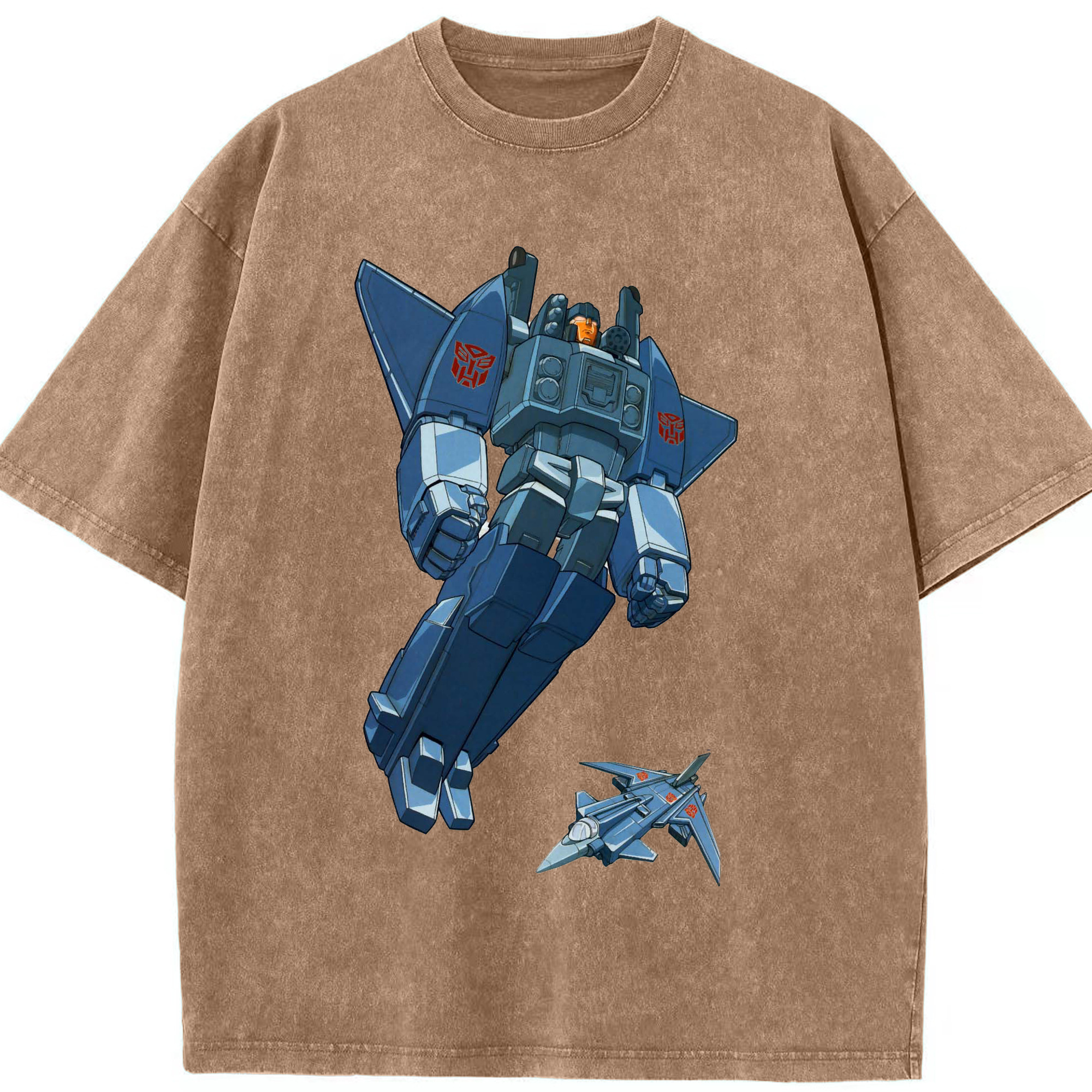 （画像用）  綿100% ヴィンテージ風 半袖Tシャツ（フロントプリント）