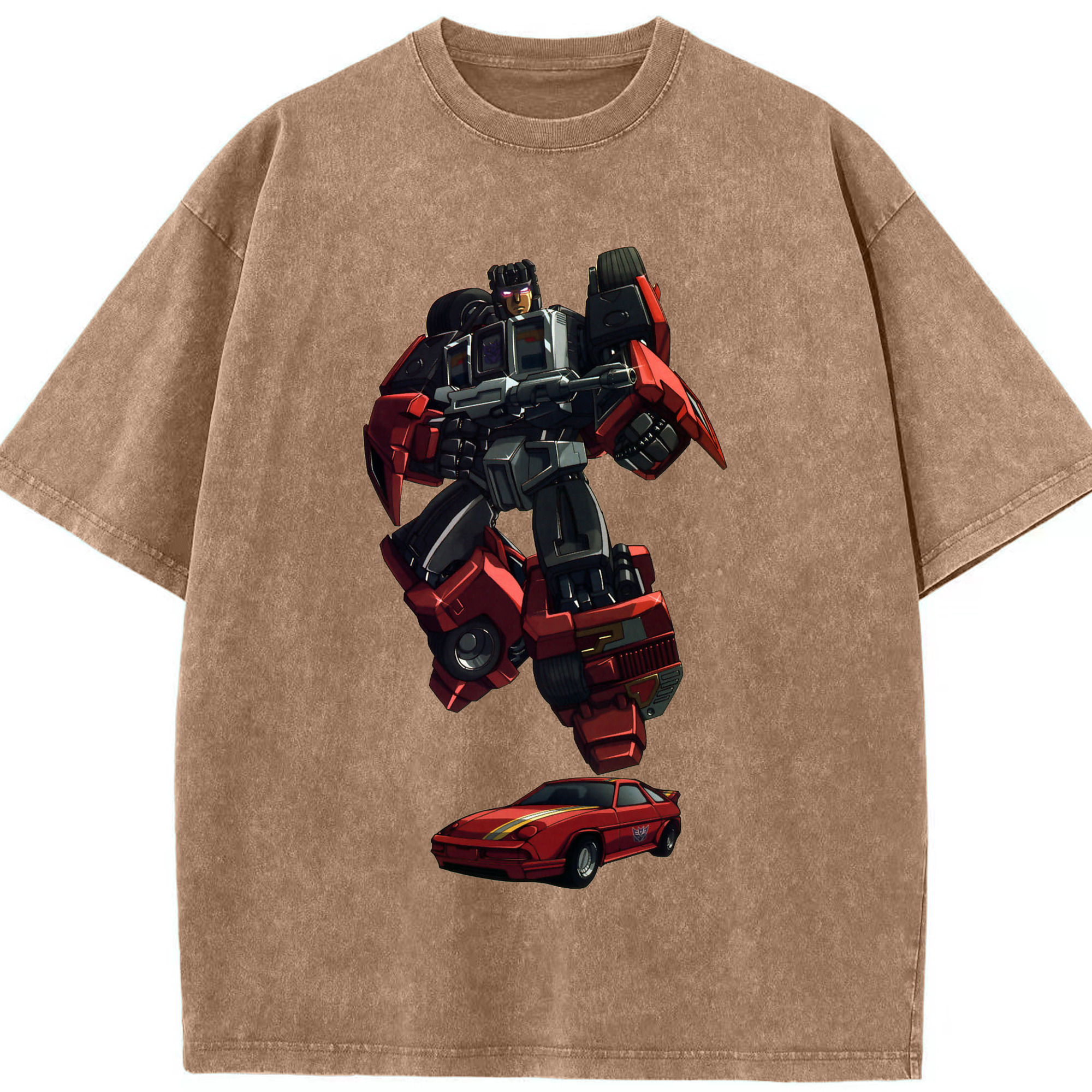（画像用）  綿100% ヴィンテージ風 半袖Tシャツ（フロントプリント）