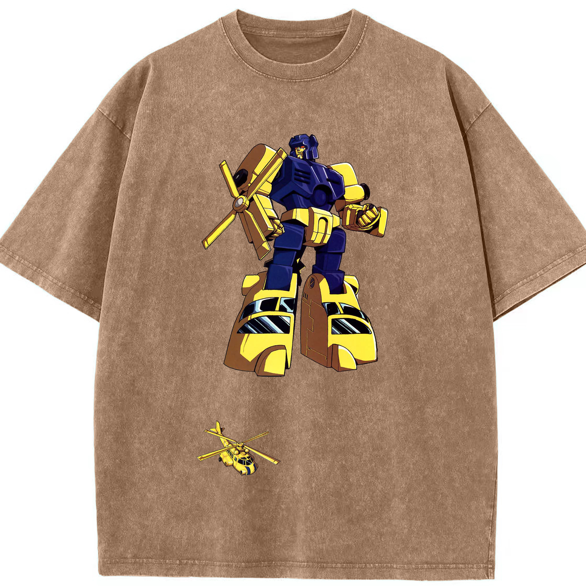 （画像用）  綿100% ヴィンテージ風 半袖Tシャツ（フロントプリント）