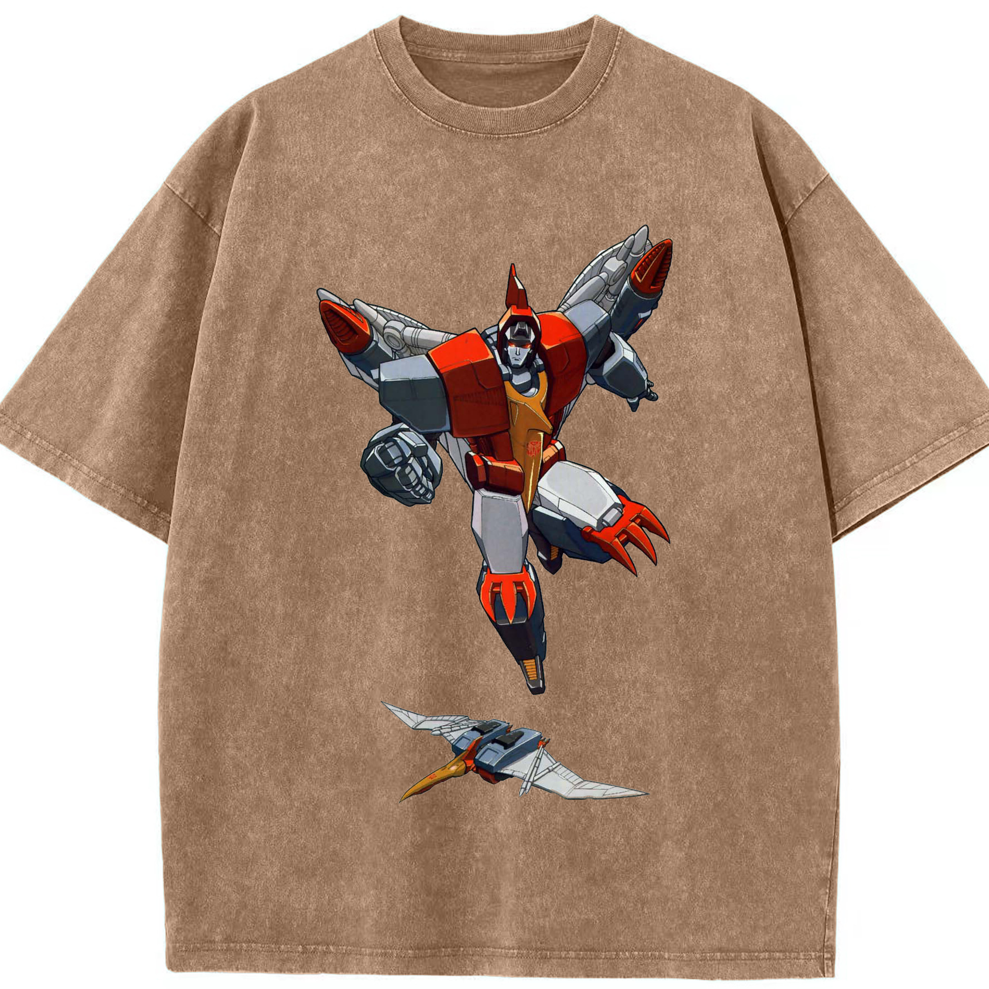 （画像用）  綿100% ヴィンテージ風 半袖Tシャツ（フロントプリント）
