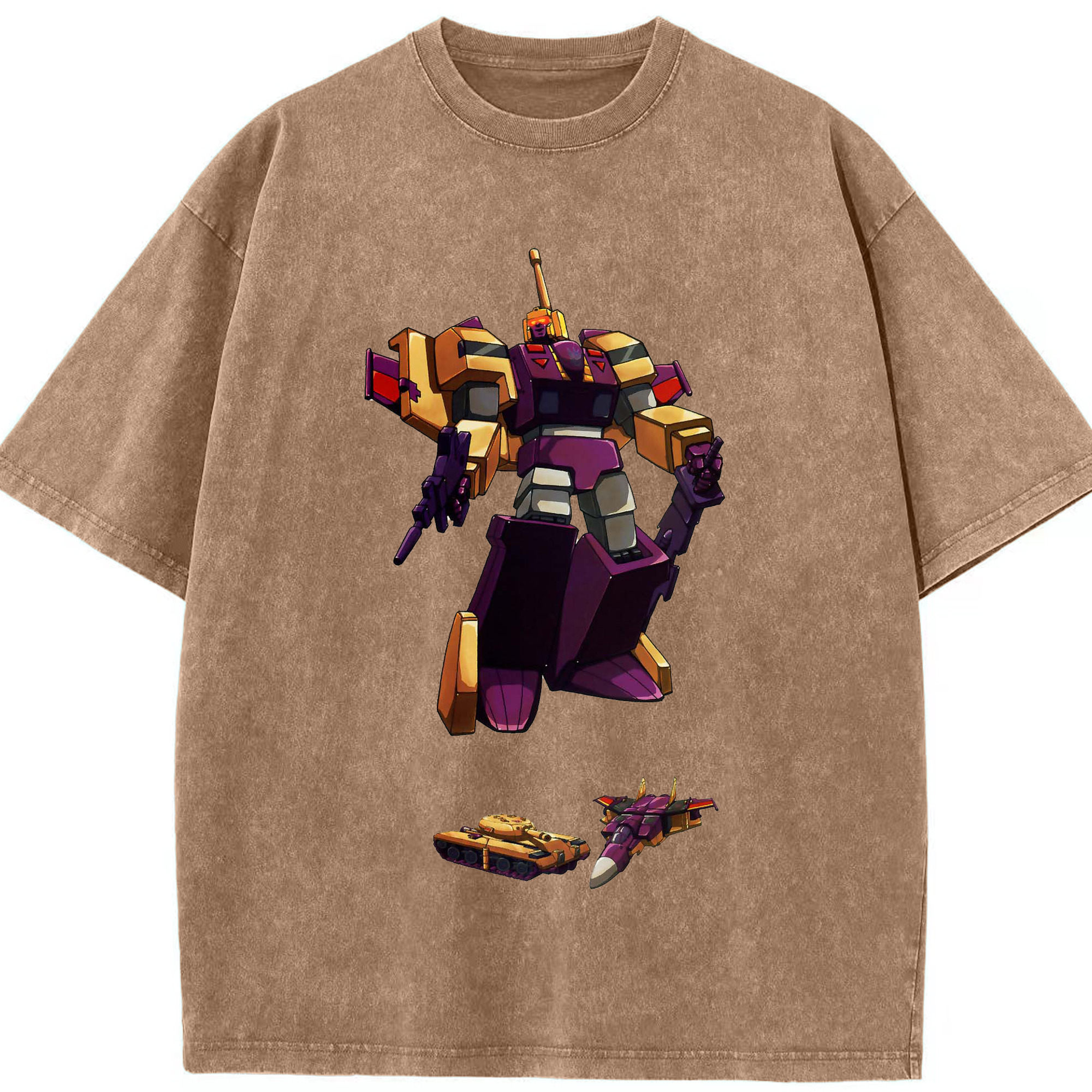 （画像用）  綿100% ヴィンテージ風 半袖Tシャツ（フロントプリント）