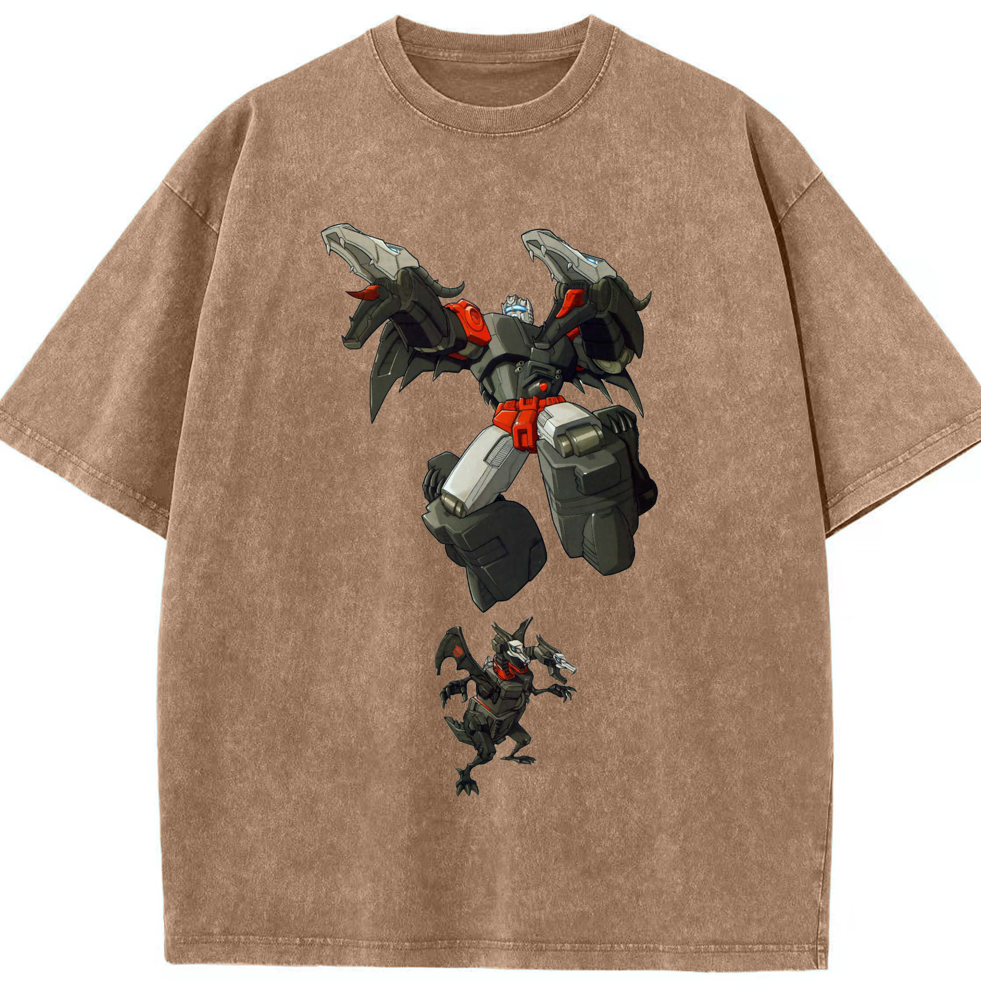 （画像用）  綿100% ヴィンテージ風 半袖Tシャツ（フロントプリント）