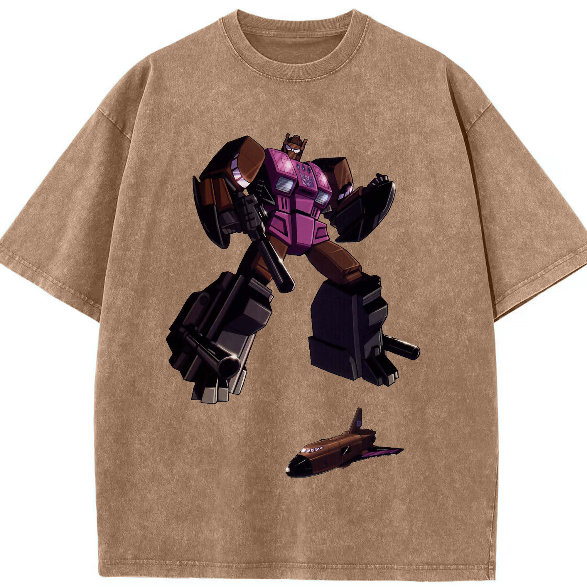 （画像用）  綿100% ヴィンテージ風 半袖Tシャツ（フロントプリント）