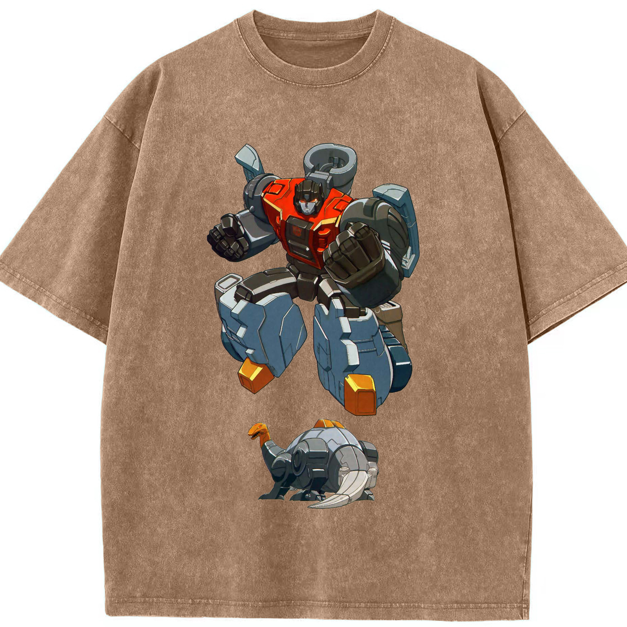 （画像用）  綿100% ヴィンテージ風 半袖Tシャツ（フロントプリント）
