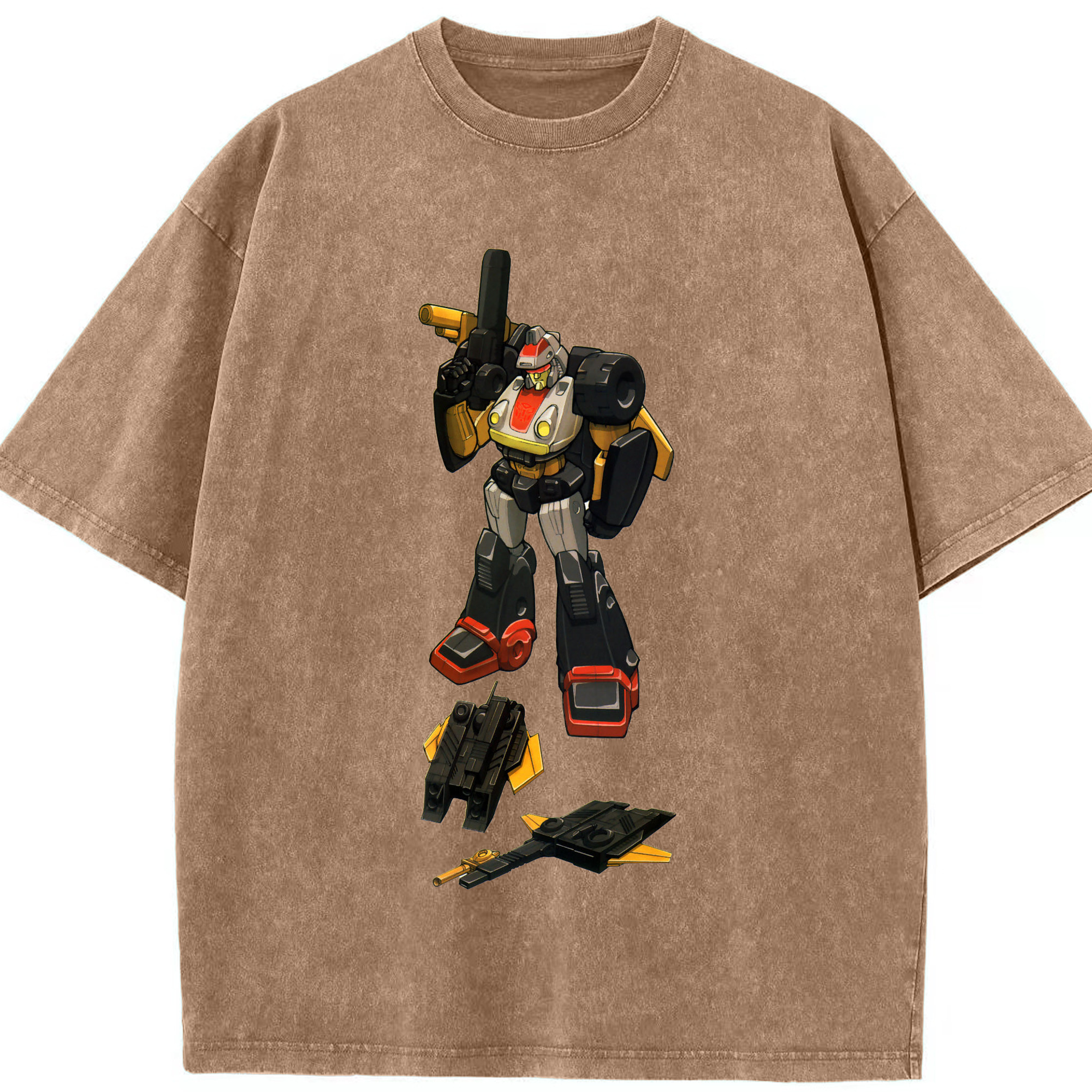 （画像用）  綿100% ヴィンテージ風 半袖Tシャツ（フロントプリント）