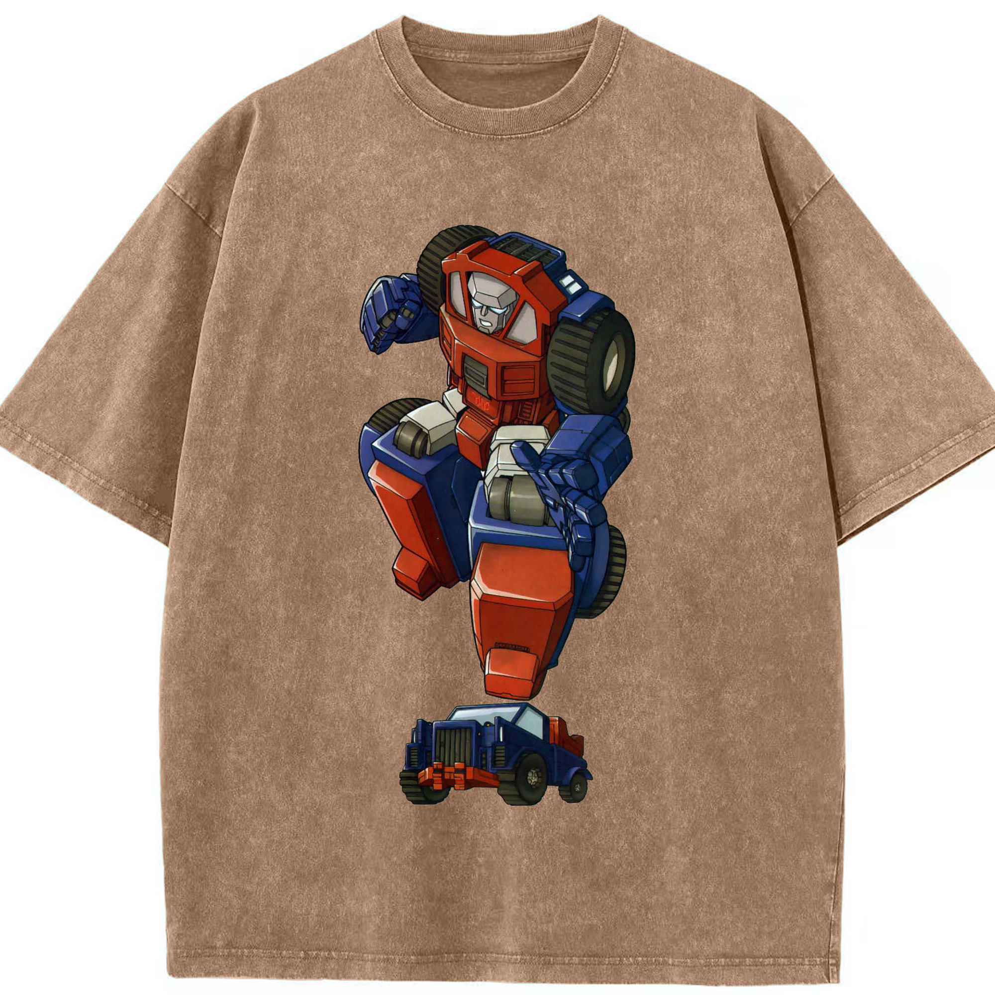 （画像用）  綿100% ヴィンテージ風 半袖Tシャツ（フロントプリント）