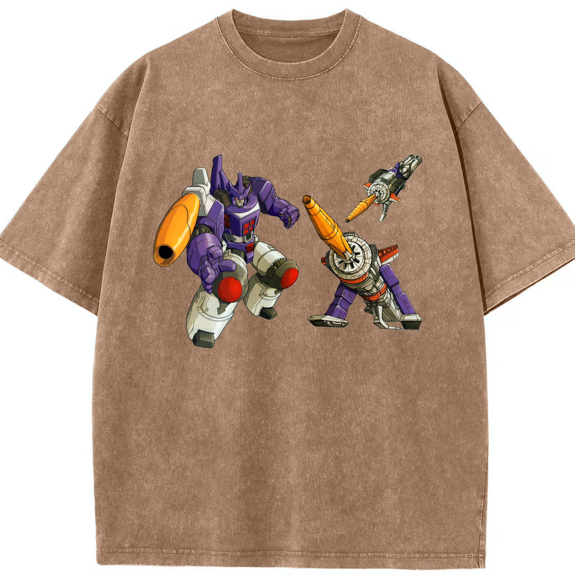 （画像用）  綿100% ヴィンテージ風 半袖Tシャツ（フロントプリント）