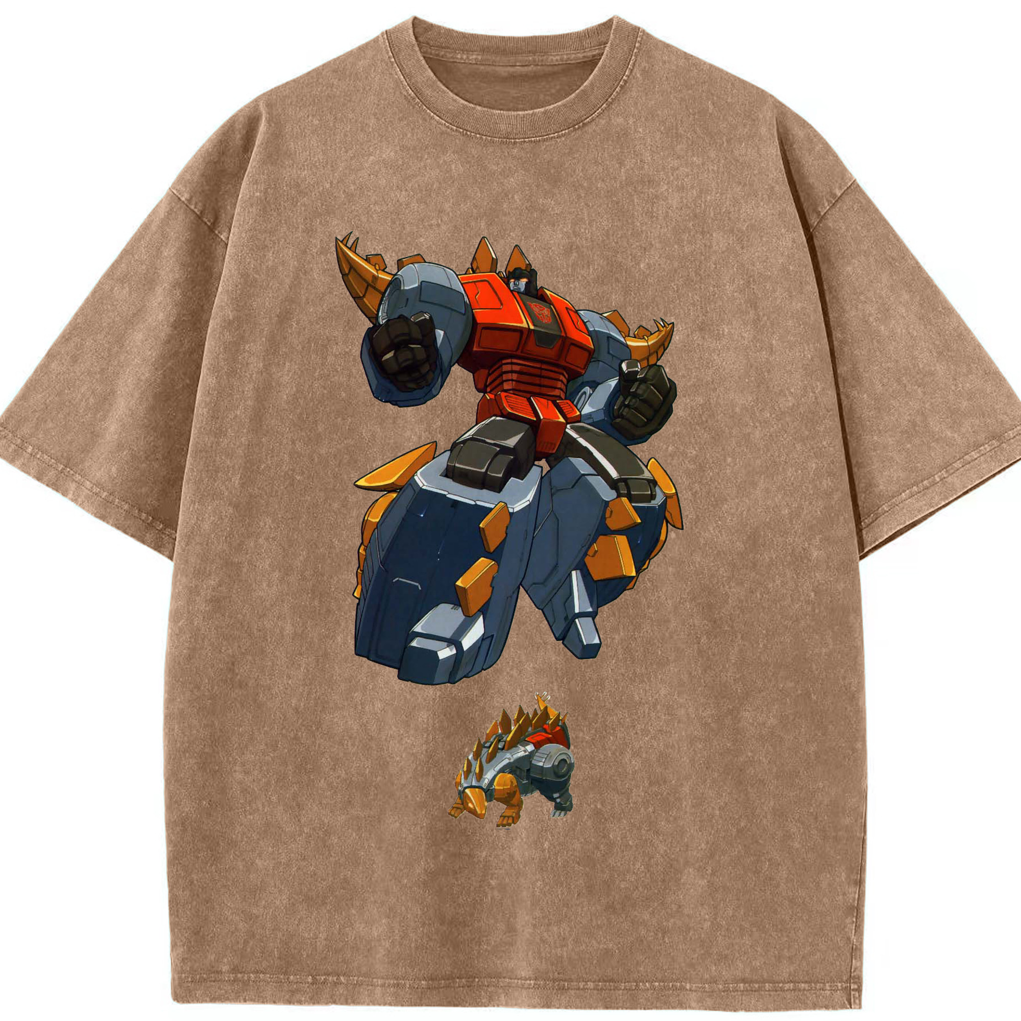 （画像用）  綿100% ヴィンテージ風 半袖Tシャツ（フロントプリント）