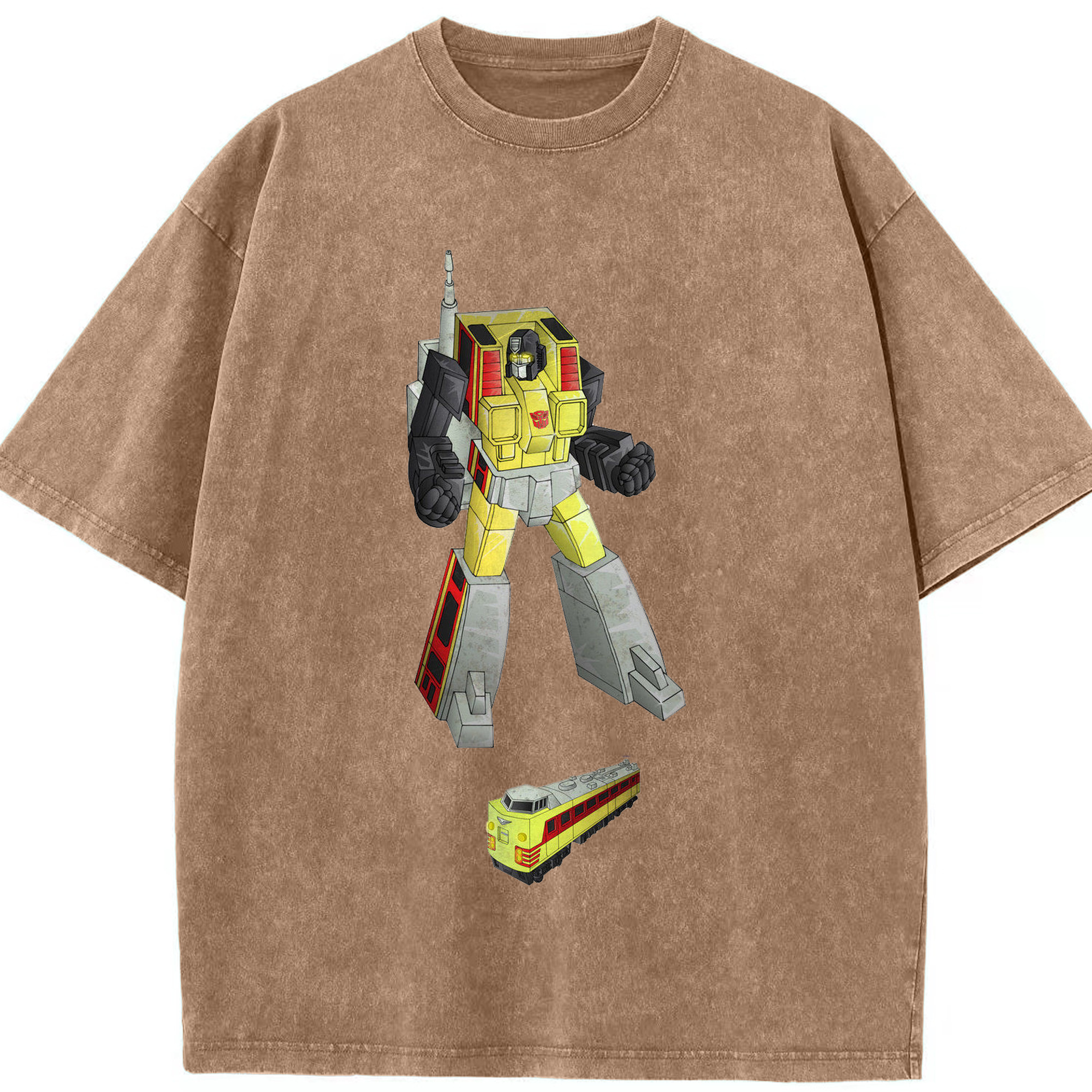 （画像用）  綿100% ヴィンテージ風 半袖Tシャツ（フロントプリント）