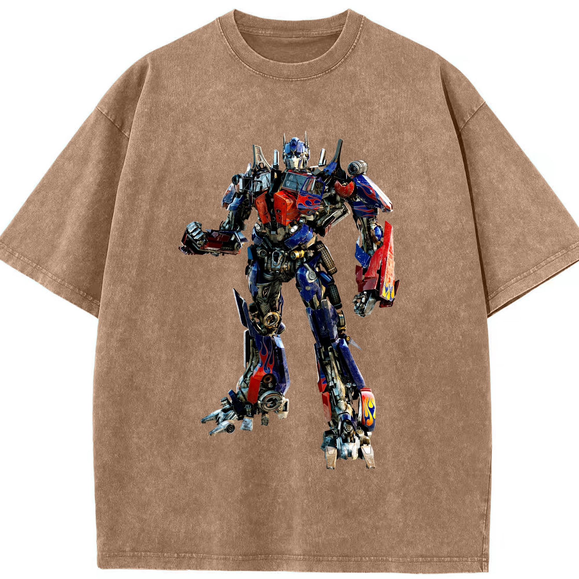 （画像用）  綿100% ヴィンテージ風 半袖Tシャツ（フロントプリント）
