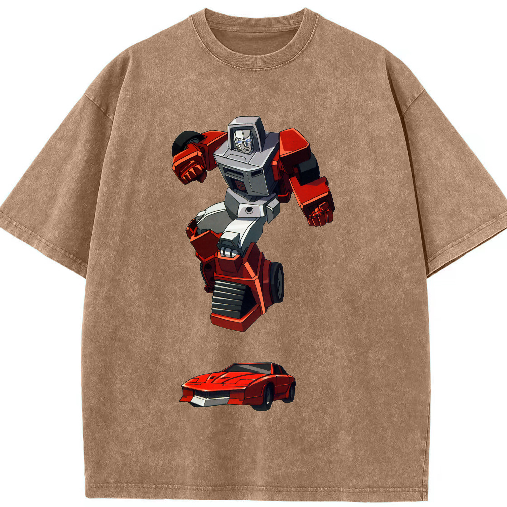 （画像用）  綿100% ヴィンテージ風 半袖Tシャツ（フロントプリント）