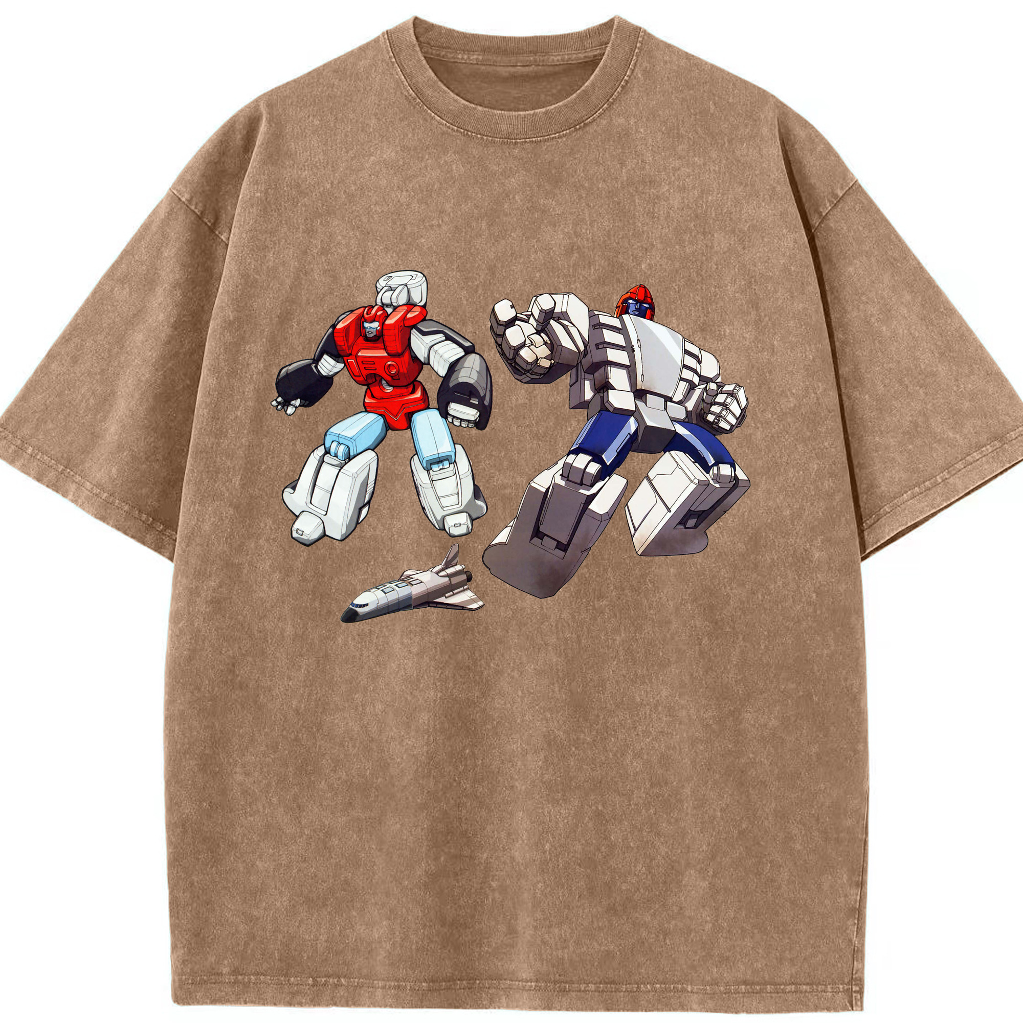 （画像用）  綿100% ヴィンテージ風 半袖Tシャツ（フロントプリント）