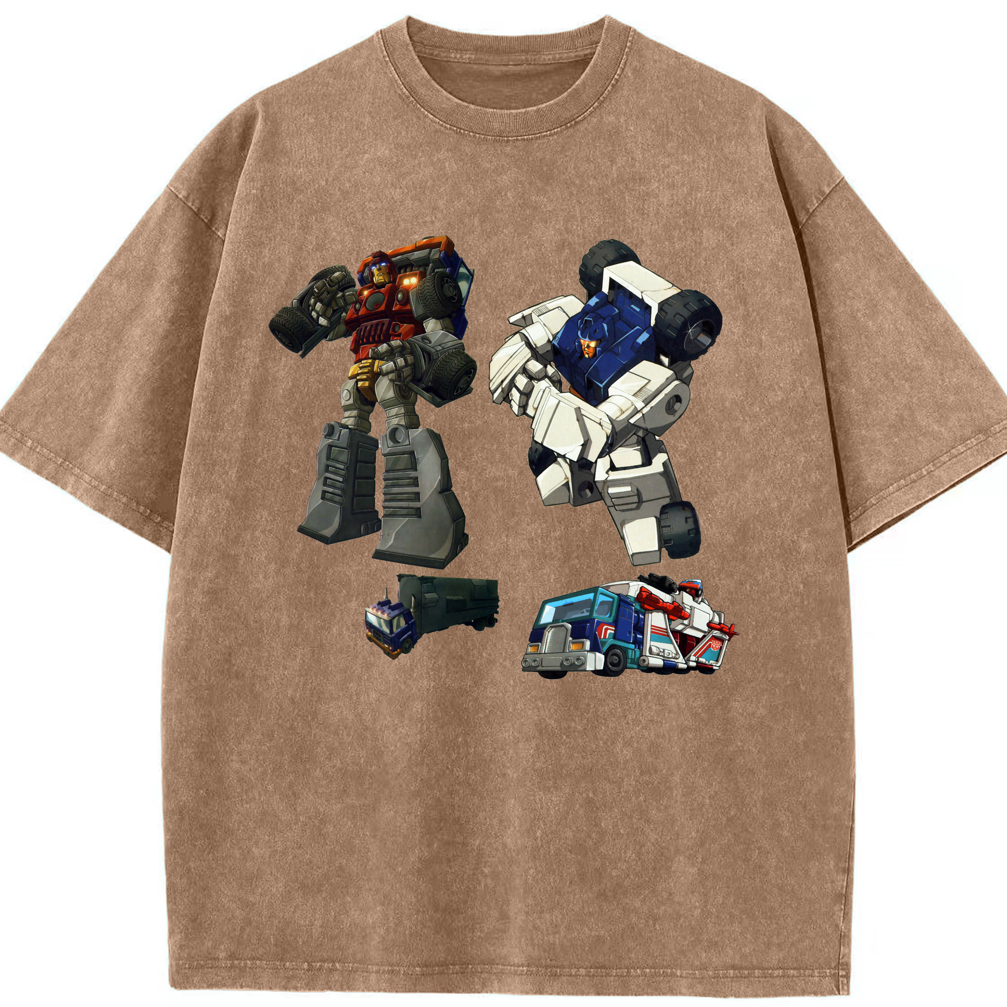 （画像用）  綿100% ヴィンテージ風 半袖Tシャツ（フロントプリント）