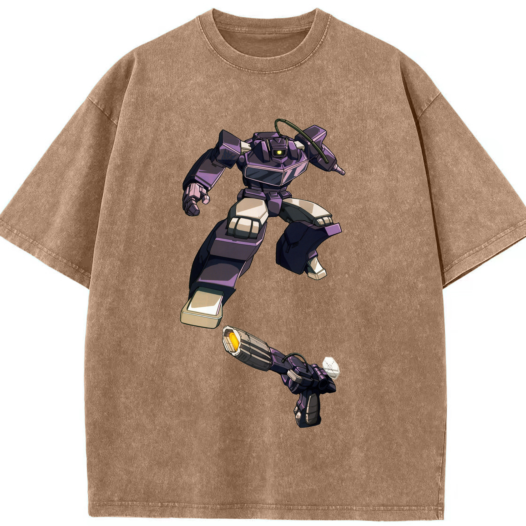 （画像用）  綿100% ヴィンテージ風 半袖Tシャツ（フロントプリント）