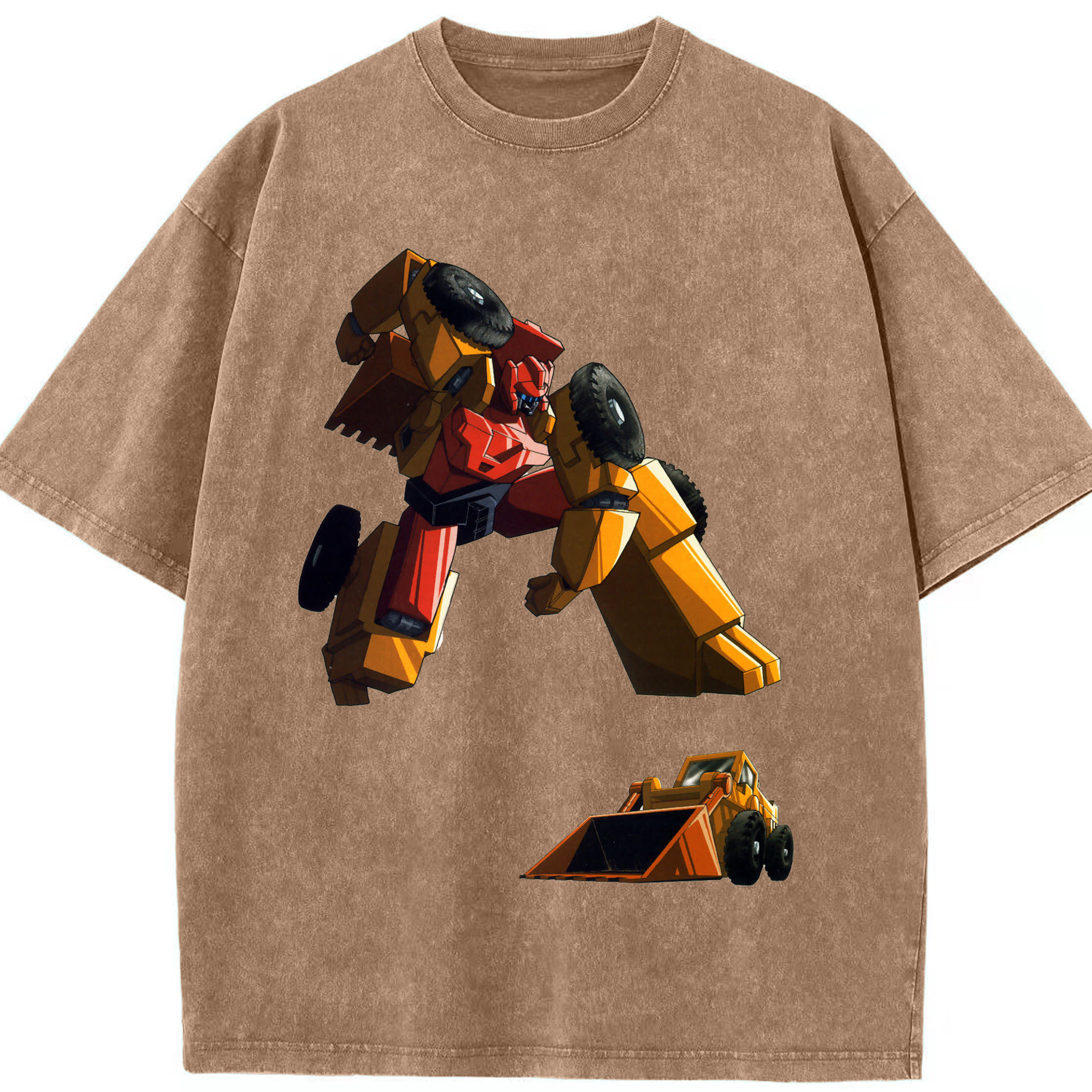 （画像用）  綿100% ヴィンテージ風 半袖Tシャツ（フロントプリント）