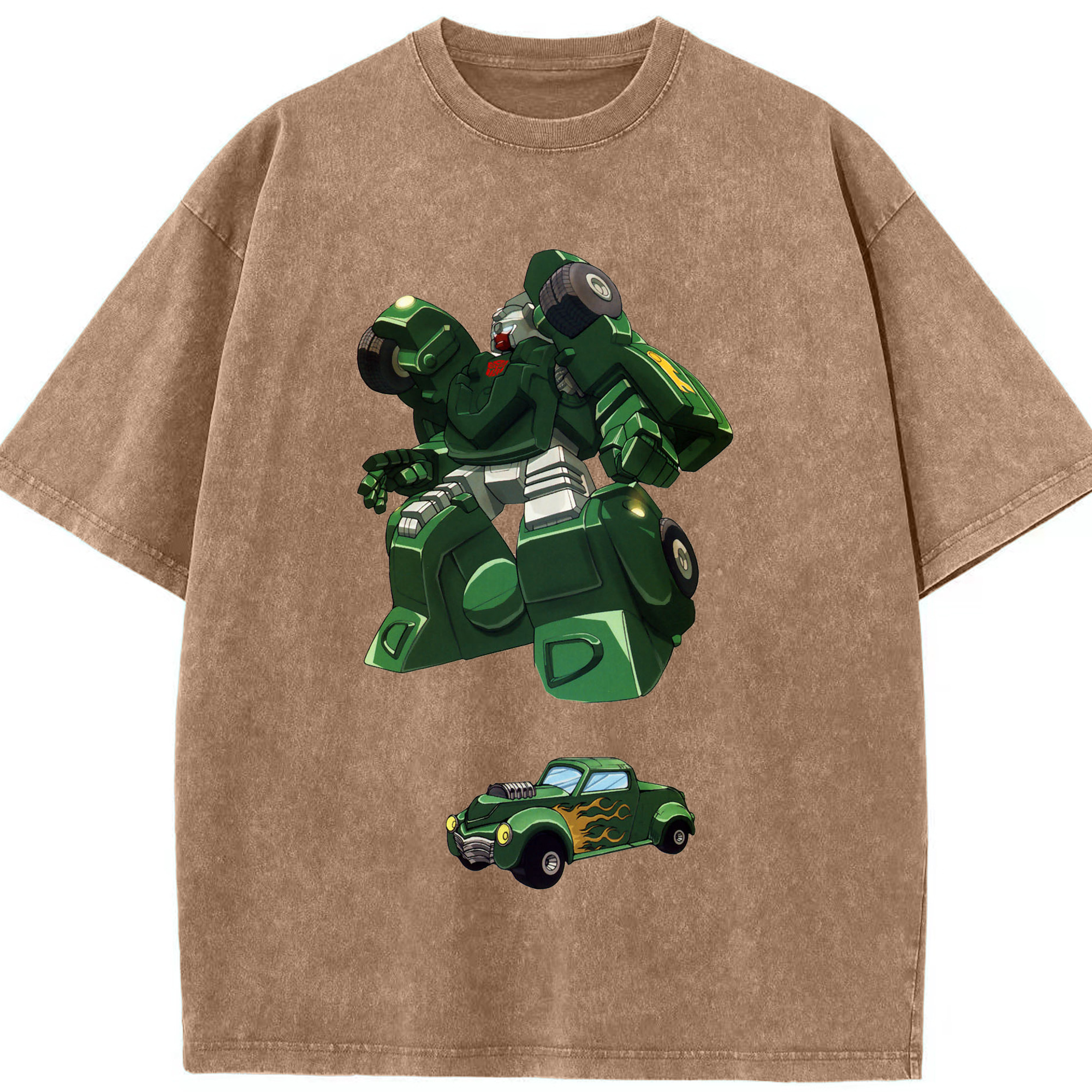 （画像用）  綿100% ヴィンテージ風 半袖Tシャツ（フロントプリント）