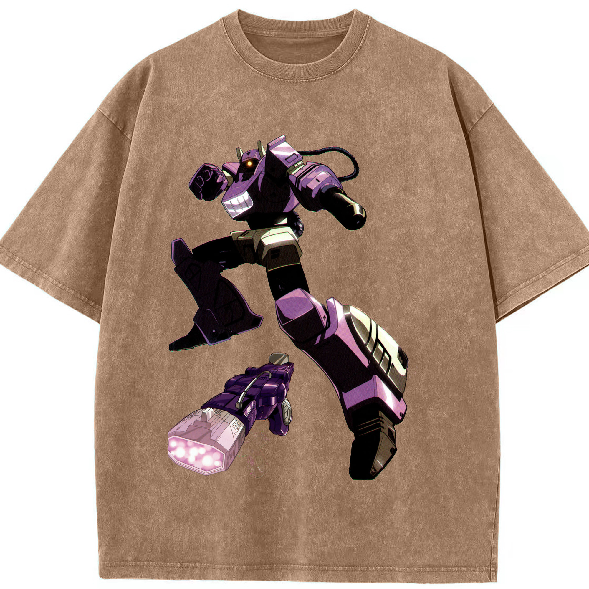 （画像用）  綿100% ヴィンテージ風 半袖Tシャツ（フロントプリント）
