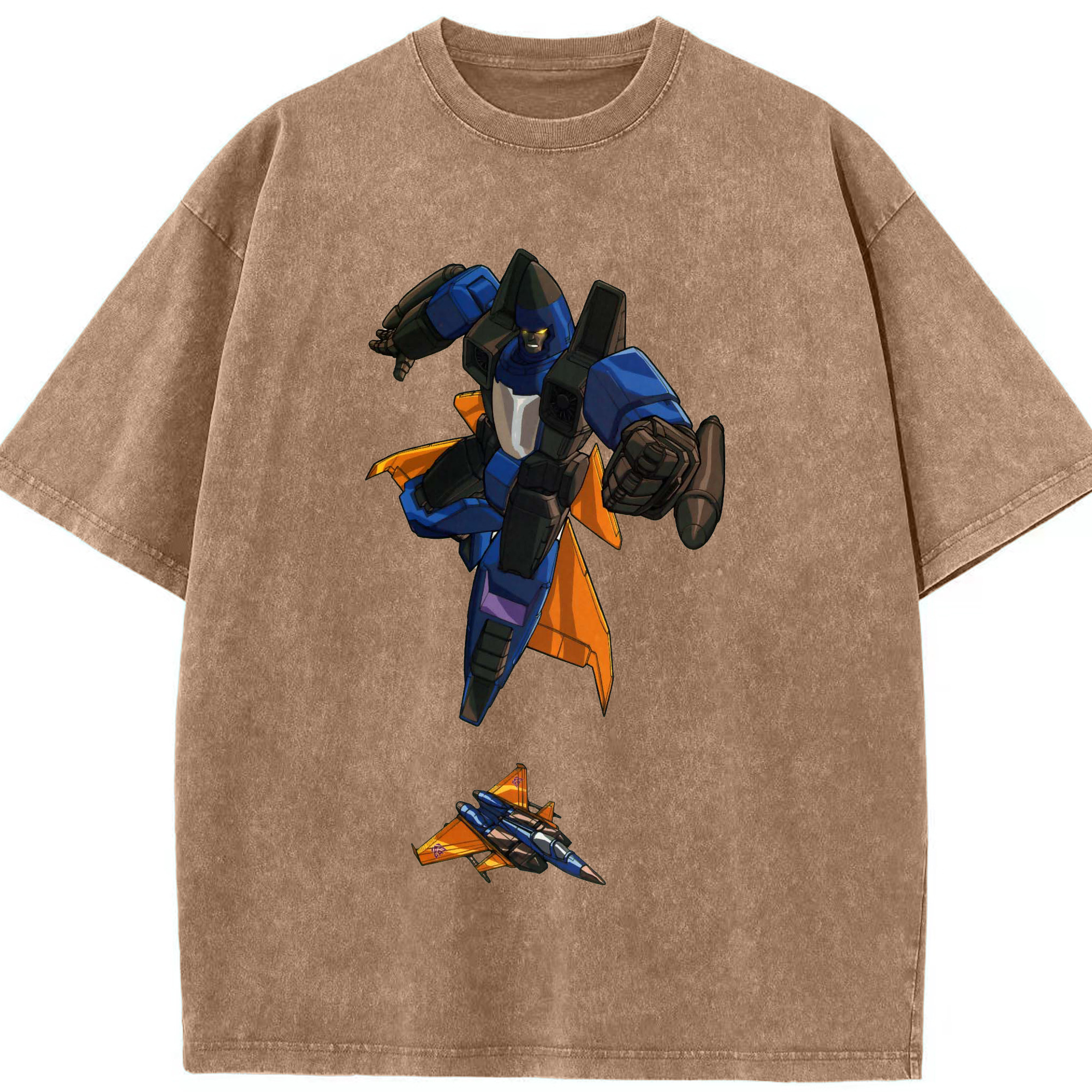 （画像用）  綿100% ヴィンテージ風 半袖Tシャツ（フロントプリント）