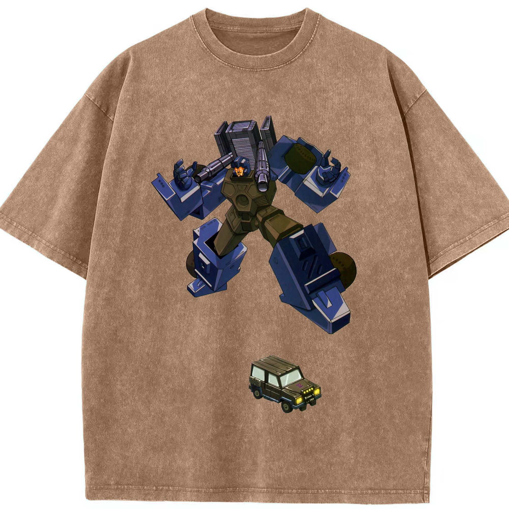 （画像用）  綿100% ヴィンテージ風 半袖Tシャツ（フロントプリント）