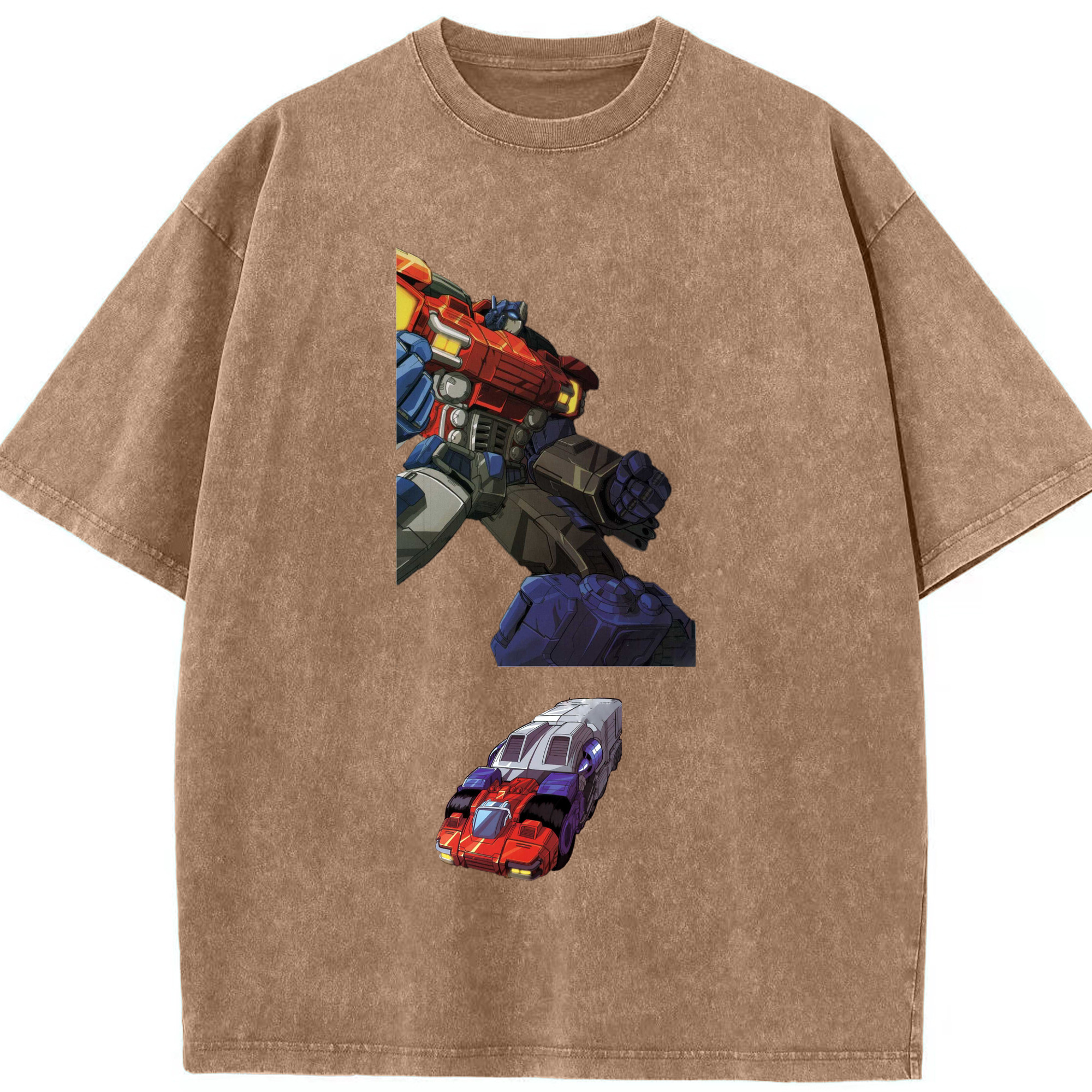 （画像用）  綿100% ヴィンテージ風 半袖Tシャツ（フロントプリント）