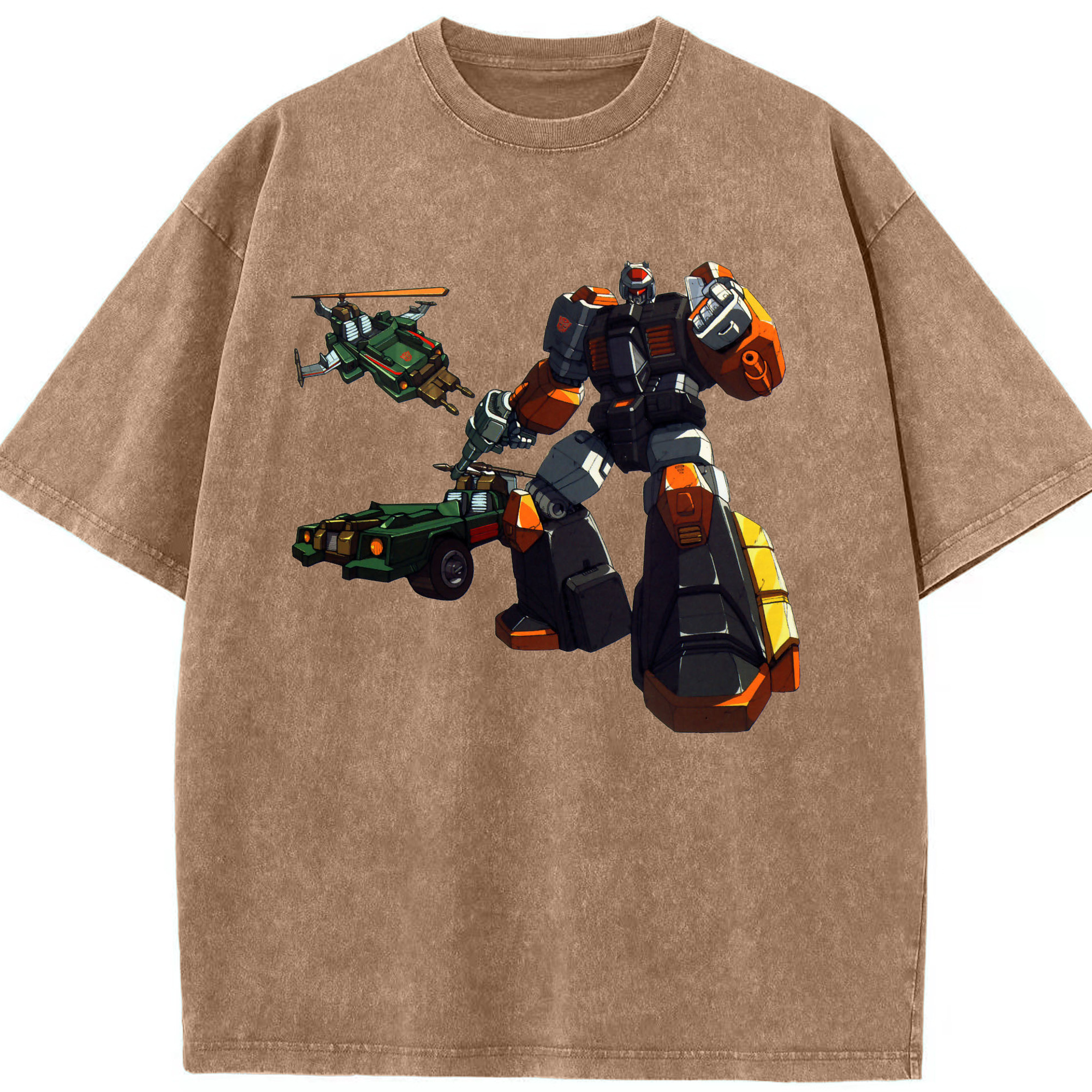 （画像用）  綿100% ヴィンテージ風 半袖Tシャツ（フロントプリント）