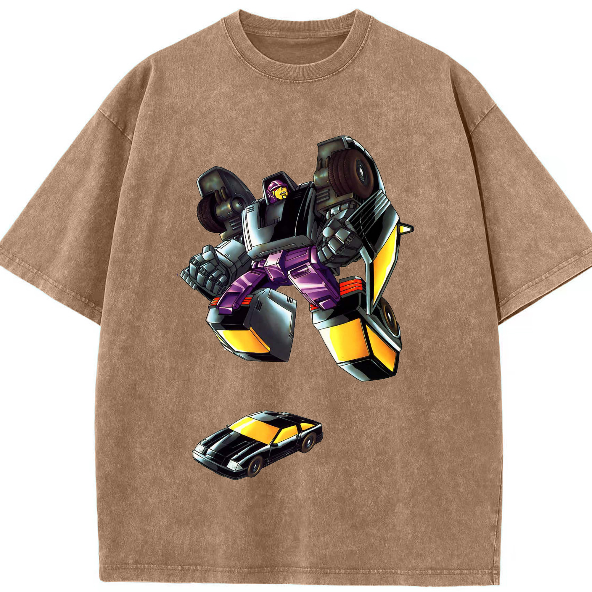 （画像用）  綿100% ヴィンテージ風 半袖Tシャツ（フロントプリント）