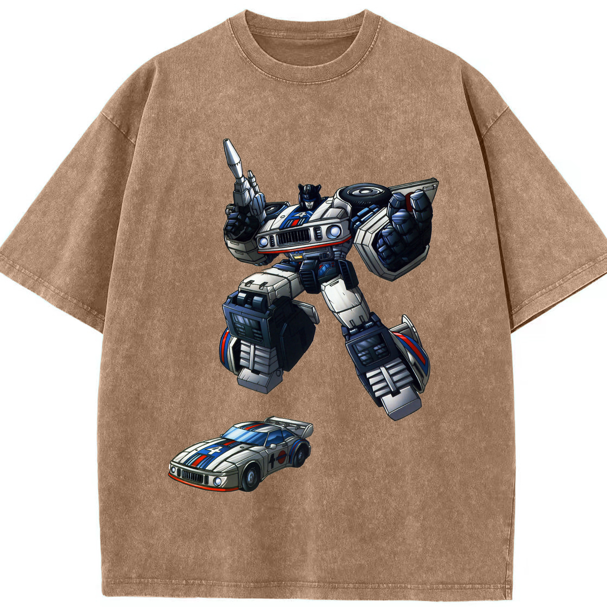 （画像用）  綿100% ヴィンテージ風 半袖Tシャツ（フロントプリント）