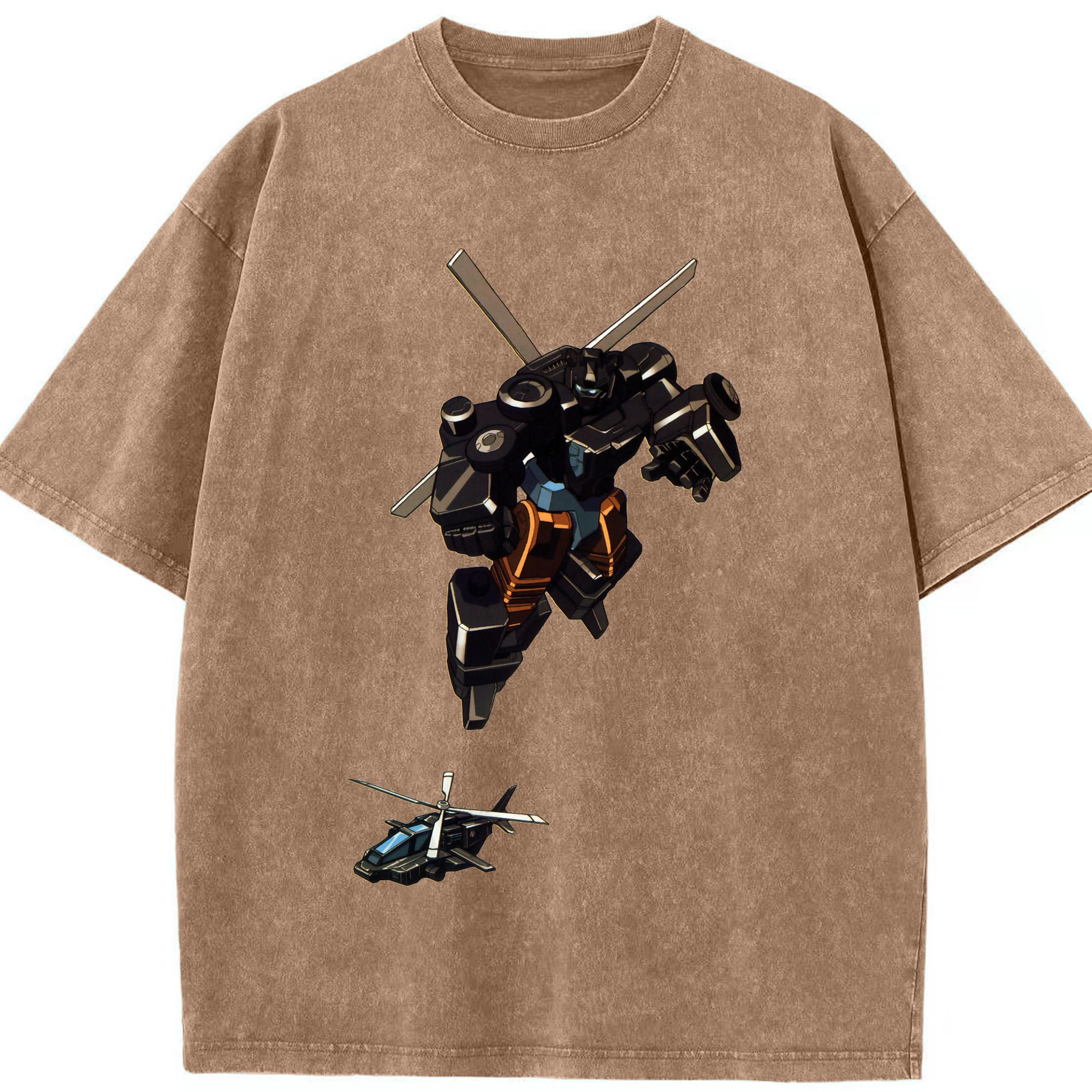 （画像用）  綿100% ヴィンテージ風 半袖Tシャツ（フロントプリント）