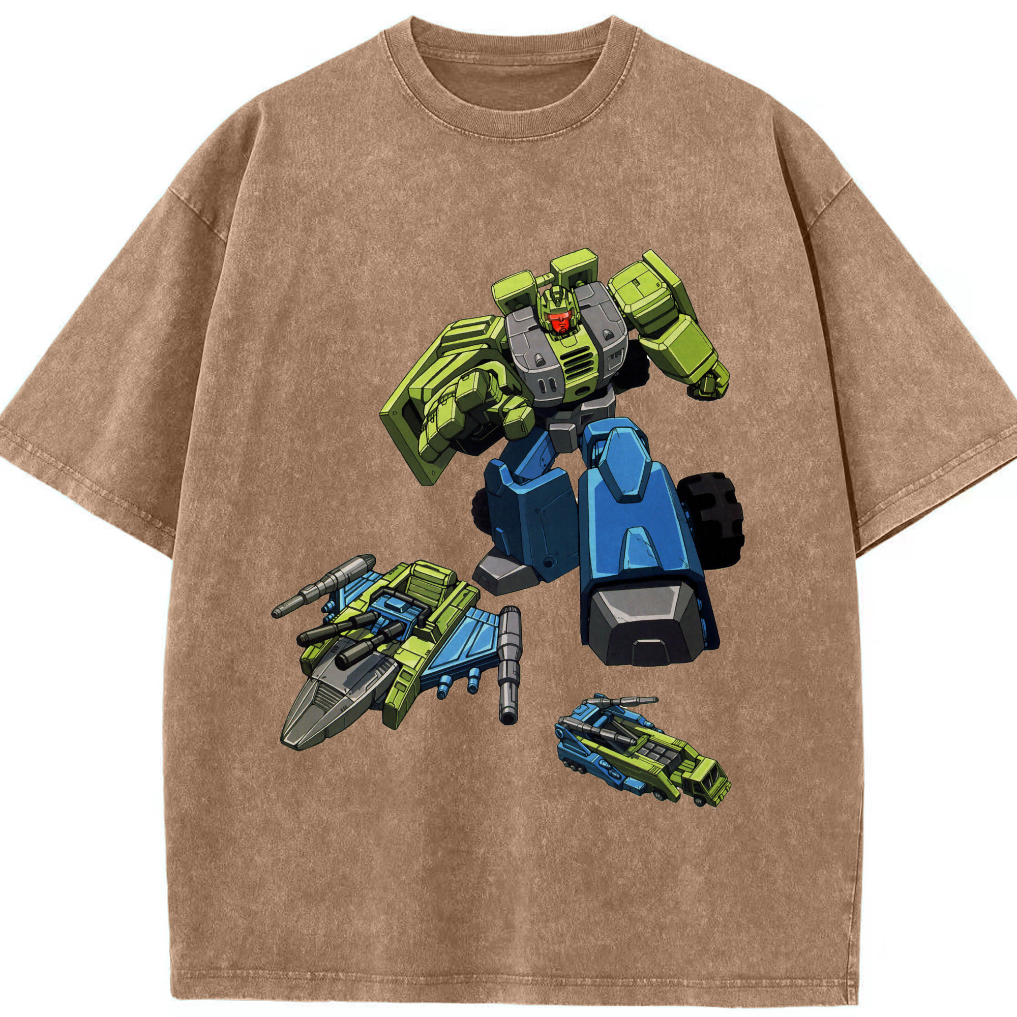（画像用）  綿100% ヴィンテージ風 半袖Tシャツ（フロントプリント）