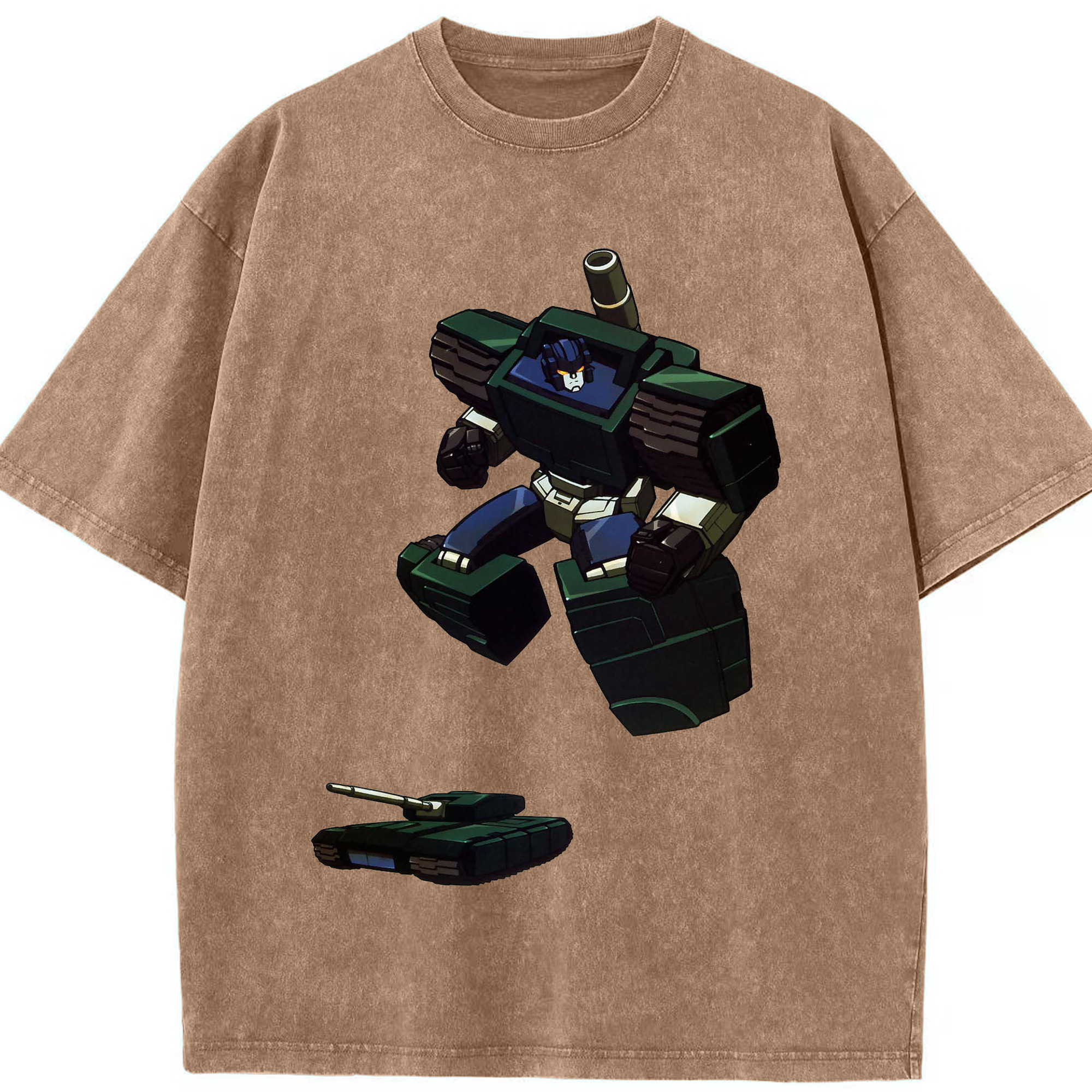 （画像用）  綿100% ヴィンテージ風 半袖Tシャツ（フロントプリント）