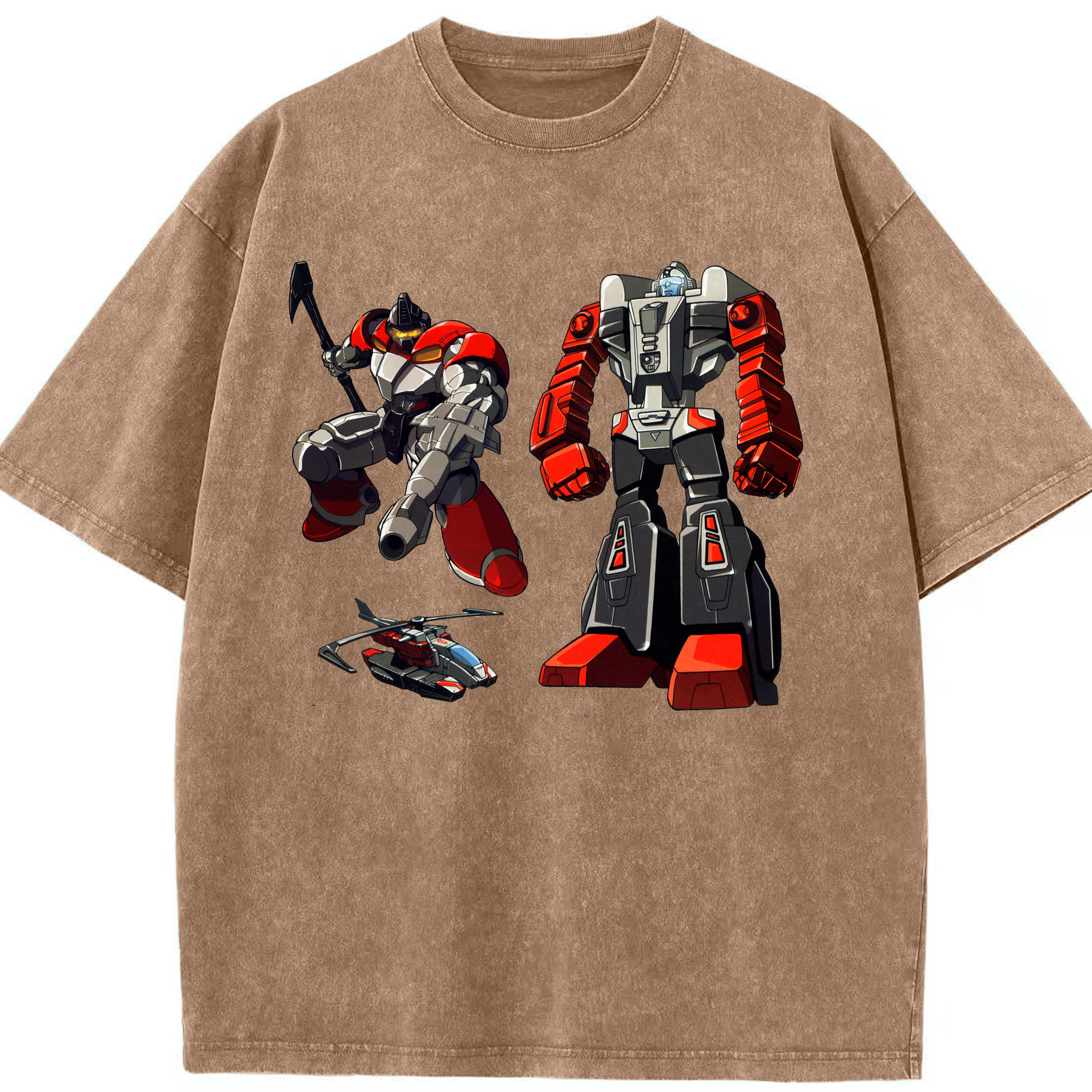 （画像用）  綿100% ヴィンテージ風 半袖Tシャツ（フロントプリント）
