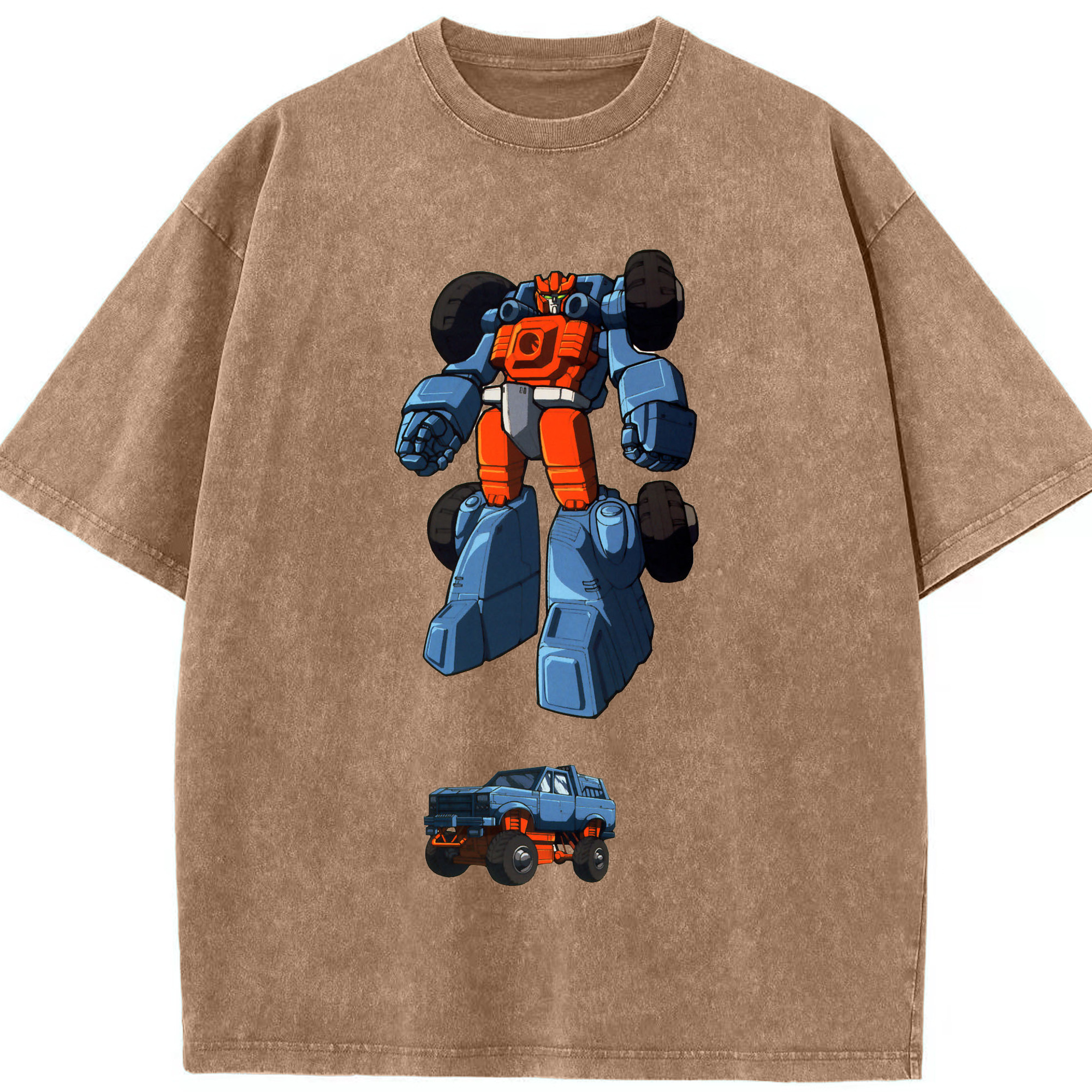 （画像用）  綿100% ヴィンテージ風 半袖Tシャツ（フロントプリント）