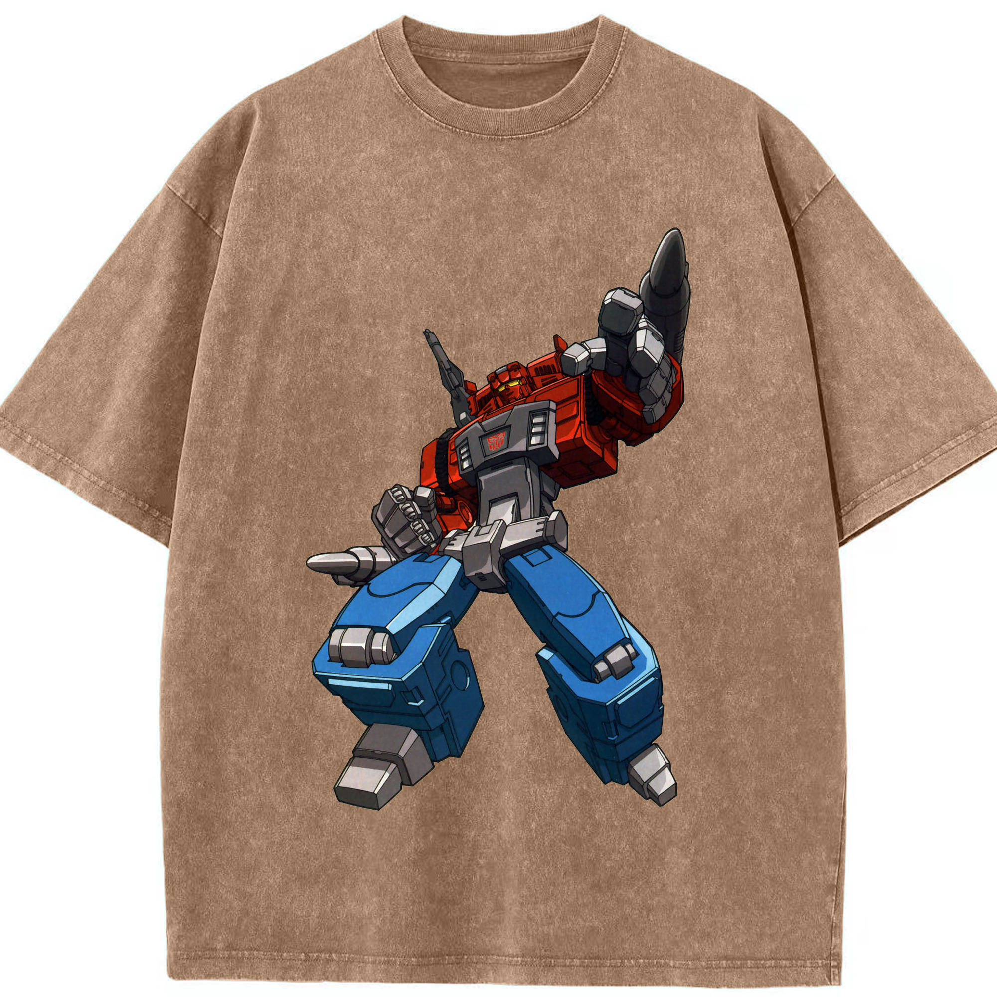 （画像用）  綿100% ヴィンテージ風 半袖Tシャツ（フロントプリント）