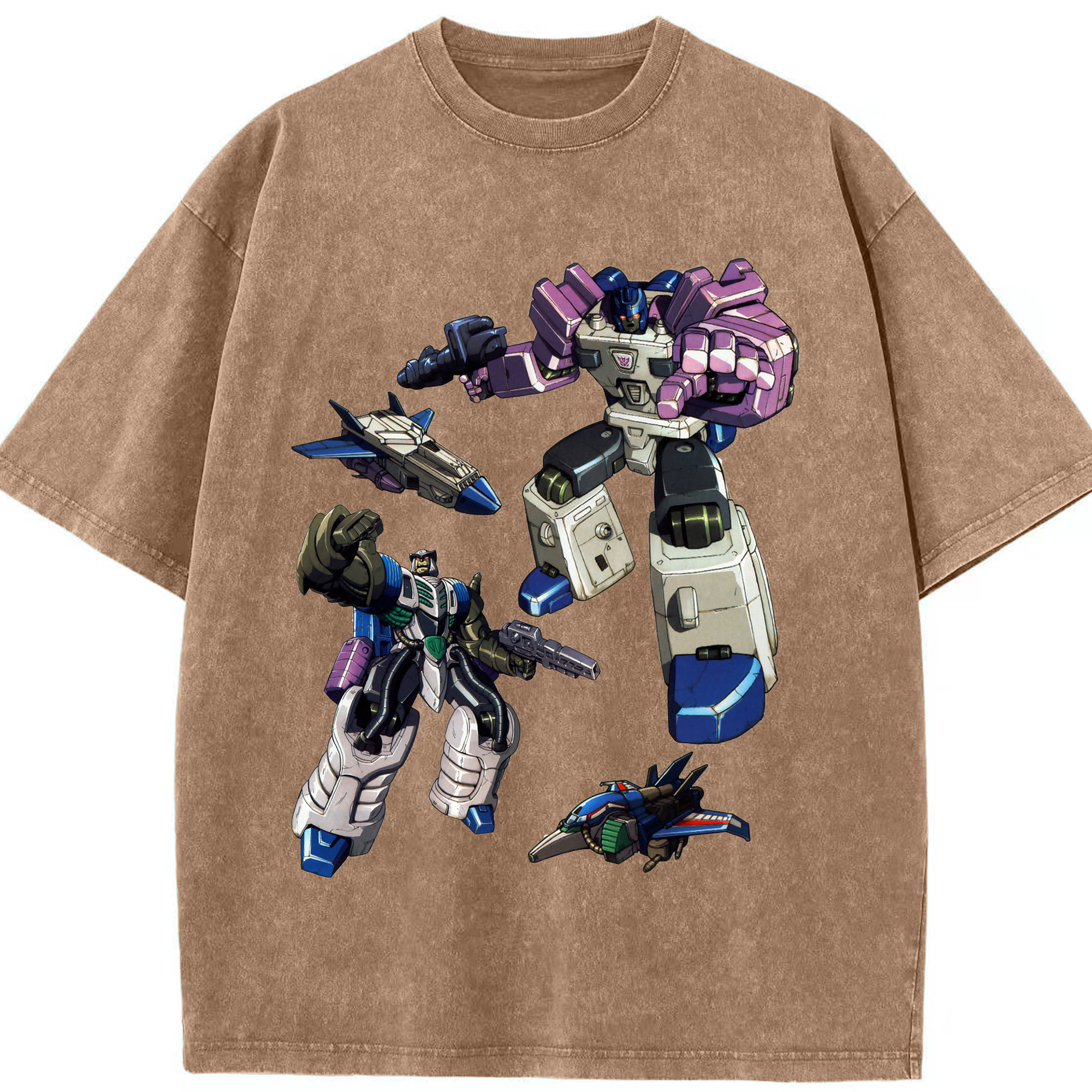 （画像用）  綿100% ヴィンテージ風 半袖Tシャツ（フロントプリント）