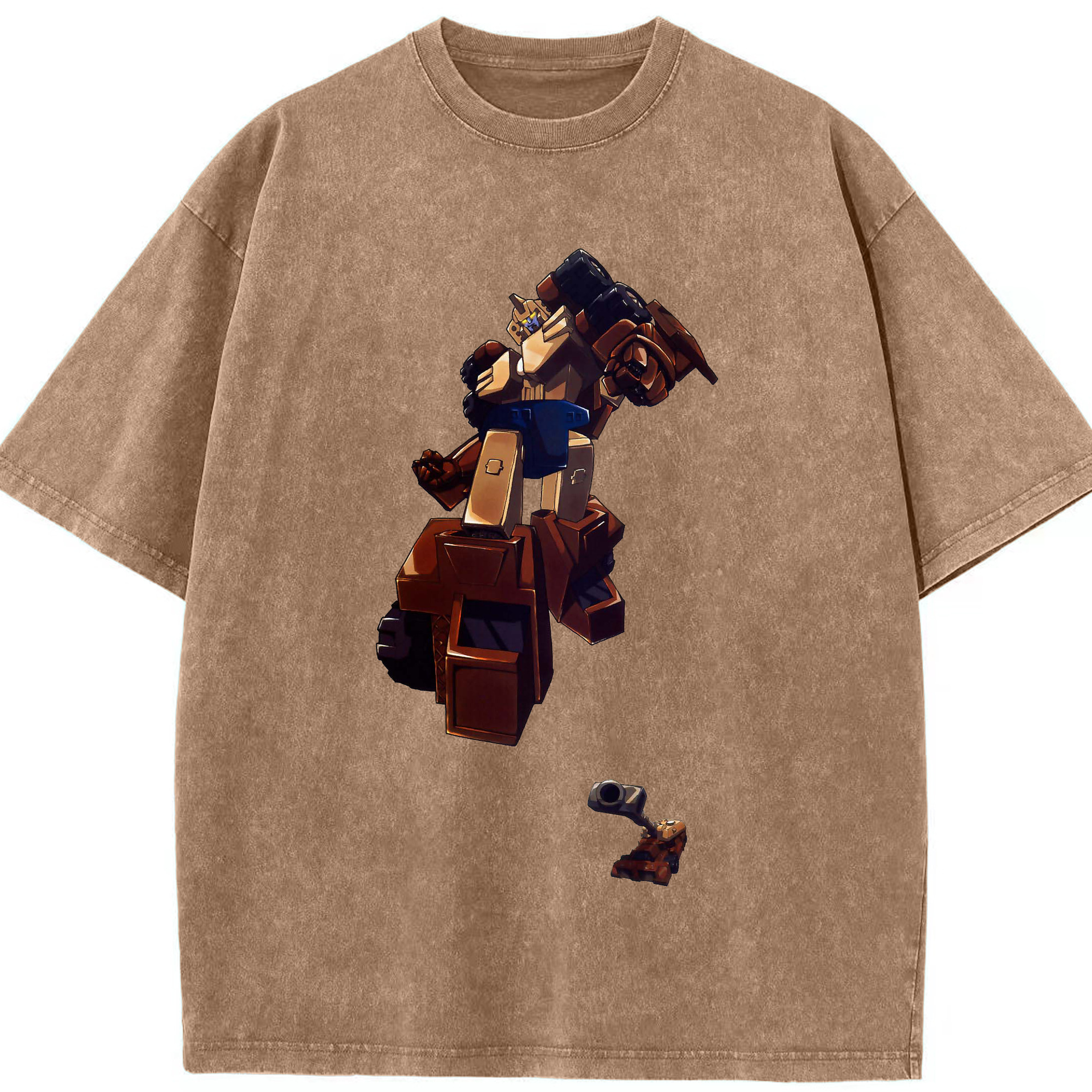 （画像用）  綿100% ヴィンテージ風 半袖Tシャツ（フロントプリント）