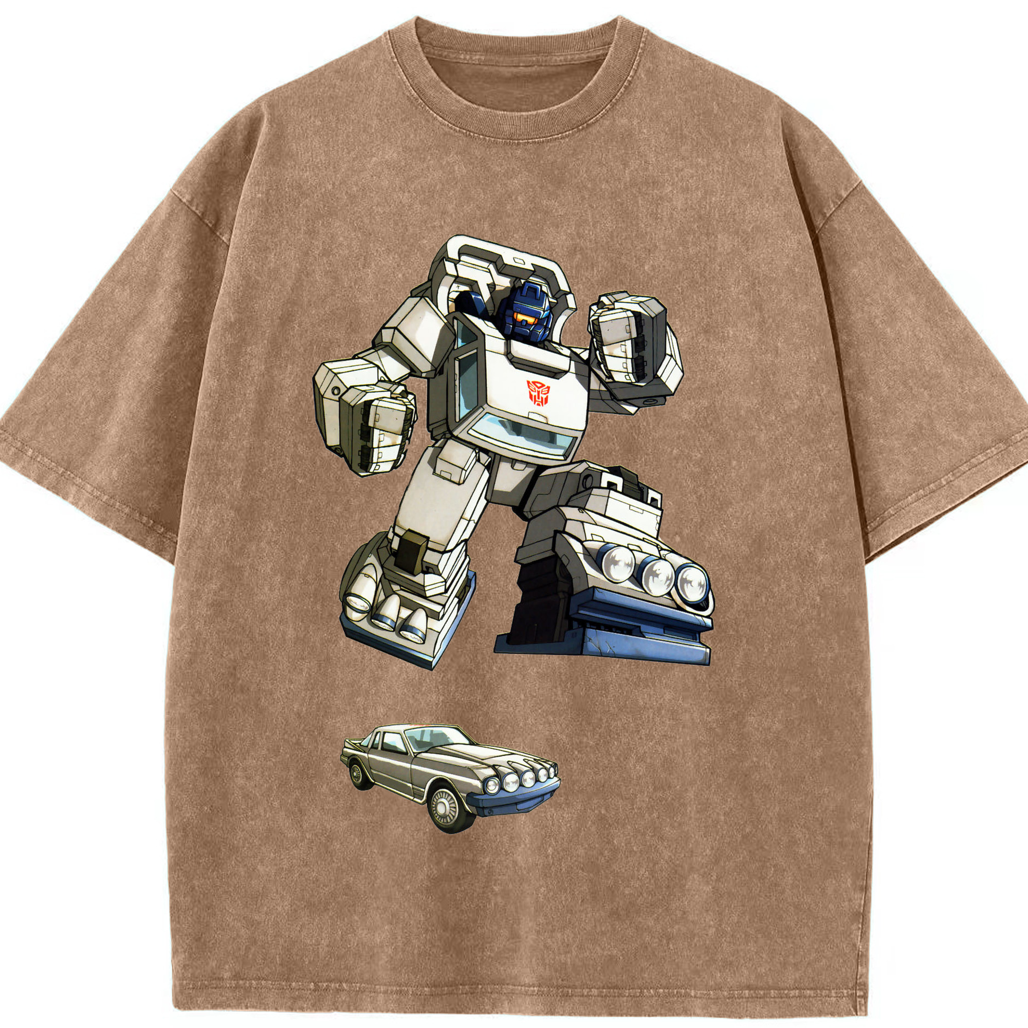 （画像用）  綿100% ヴィンテージ風 半袖Tシャツ（フロントプリント）