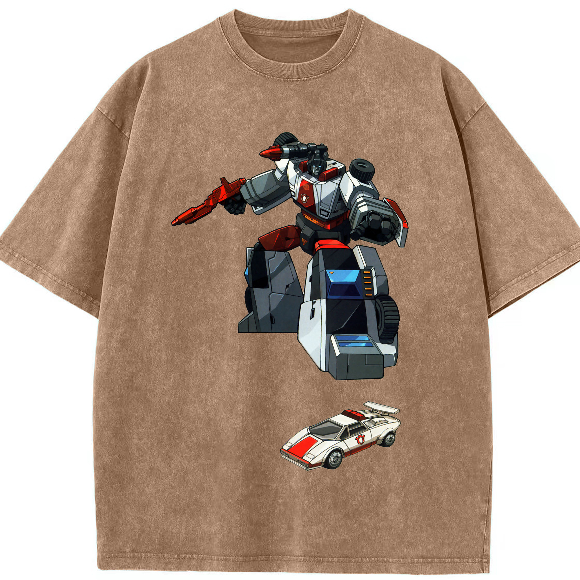 （画像用）  綿100% ヴィンテージ風 半袖Tシャツ（フロントプリント）