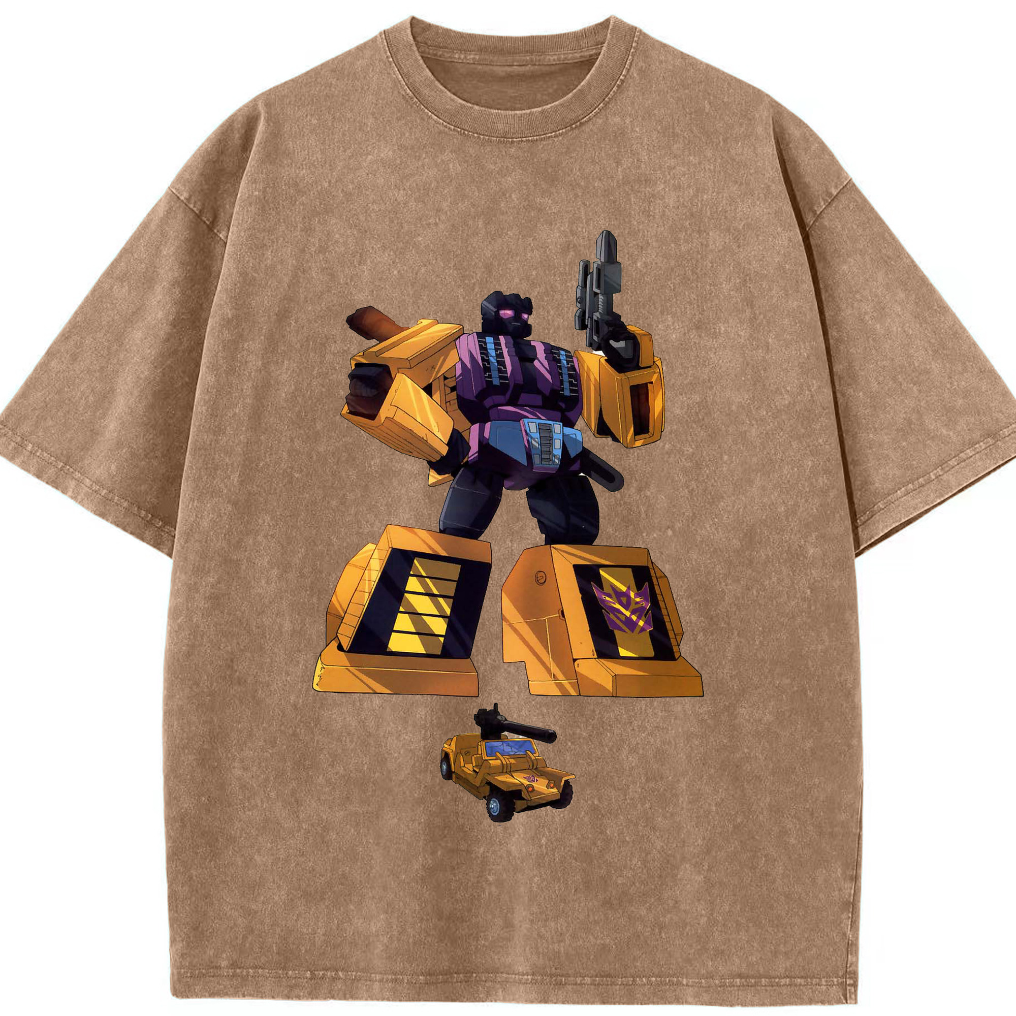 （画像用）  綿100% ヴィンテージ風 半袖Tシャツ（フロントプリント）