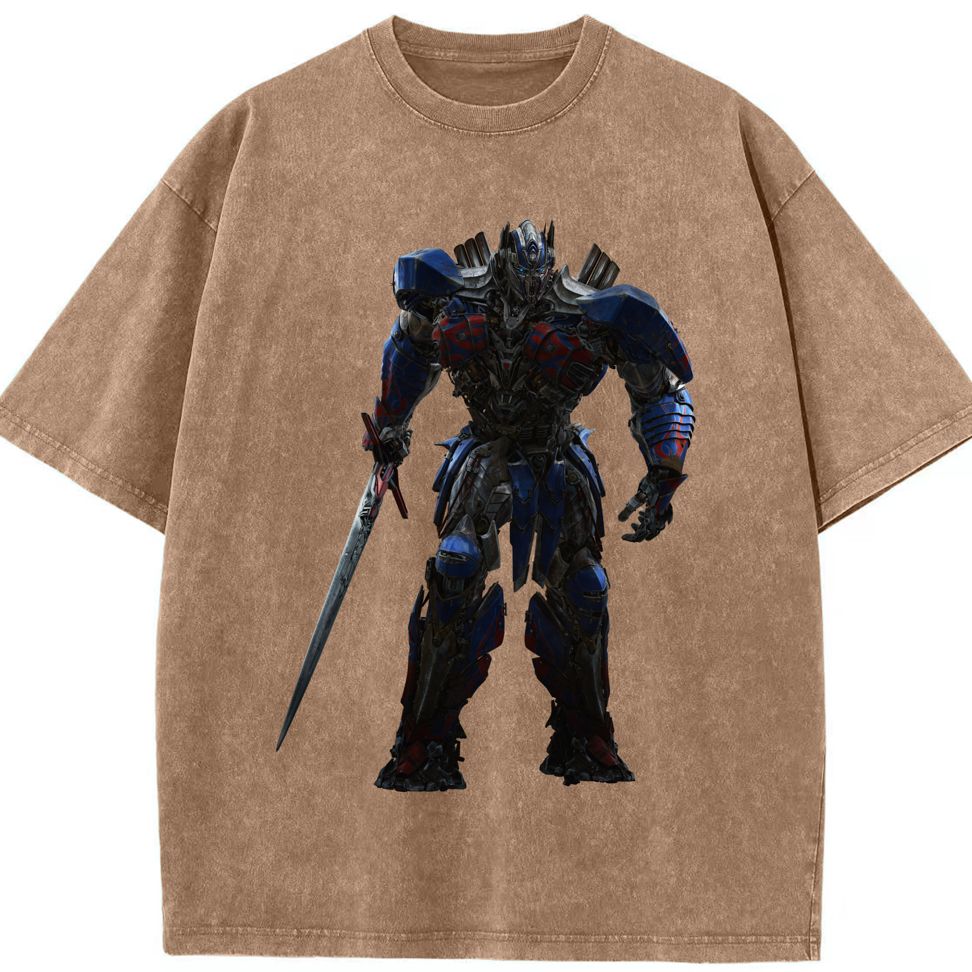 （画像用）  綿100% ヴィンテージ風 半袖Tシャツ（フロントプリント）