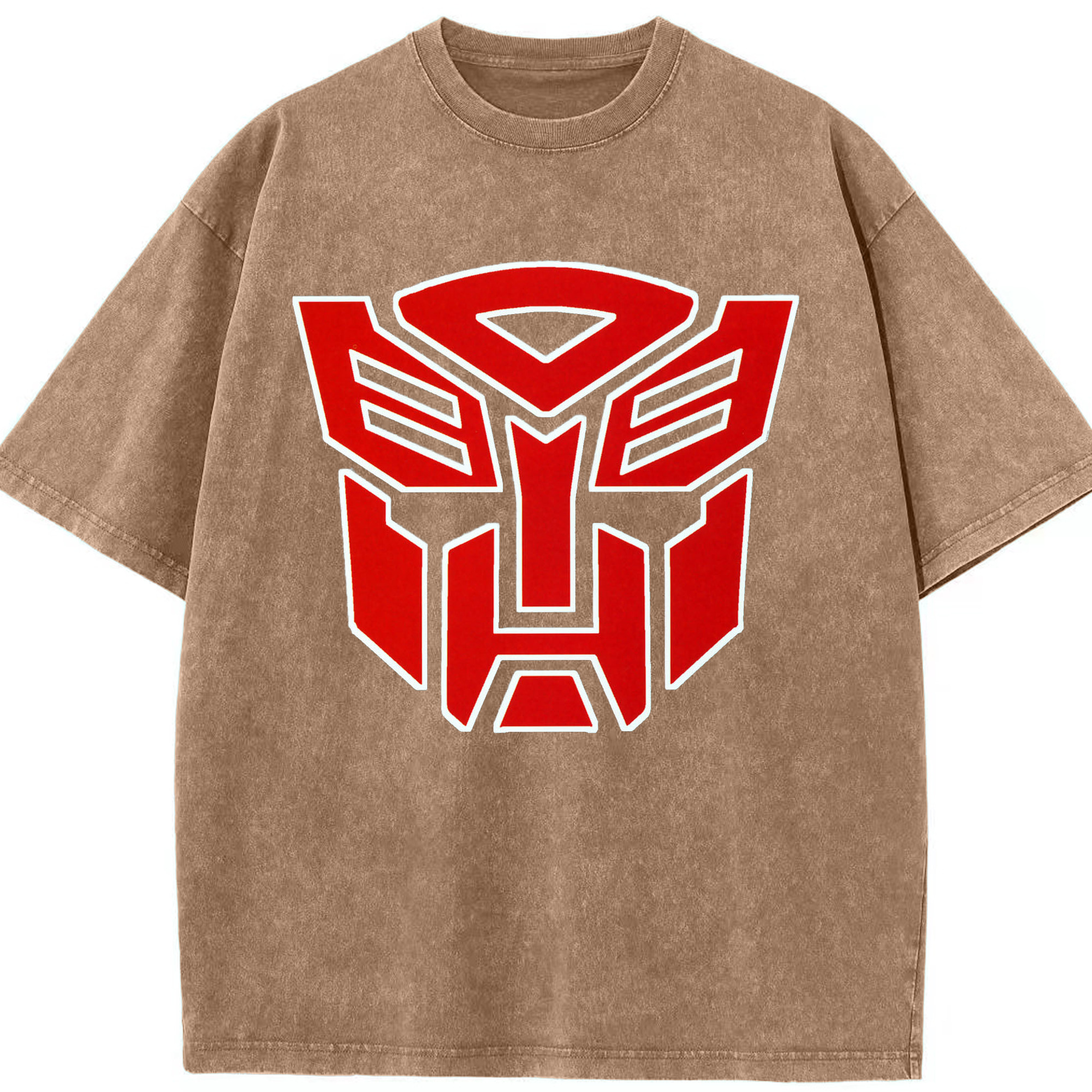 （画像用）  綿100% ヴィンテージ風 半袖Tシャツ（フロントプリント）