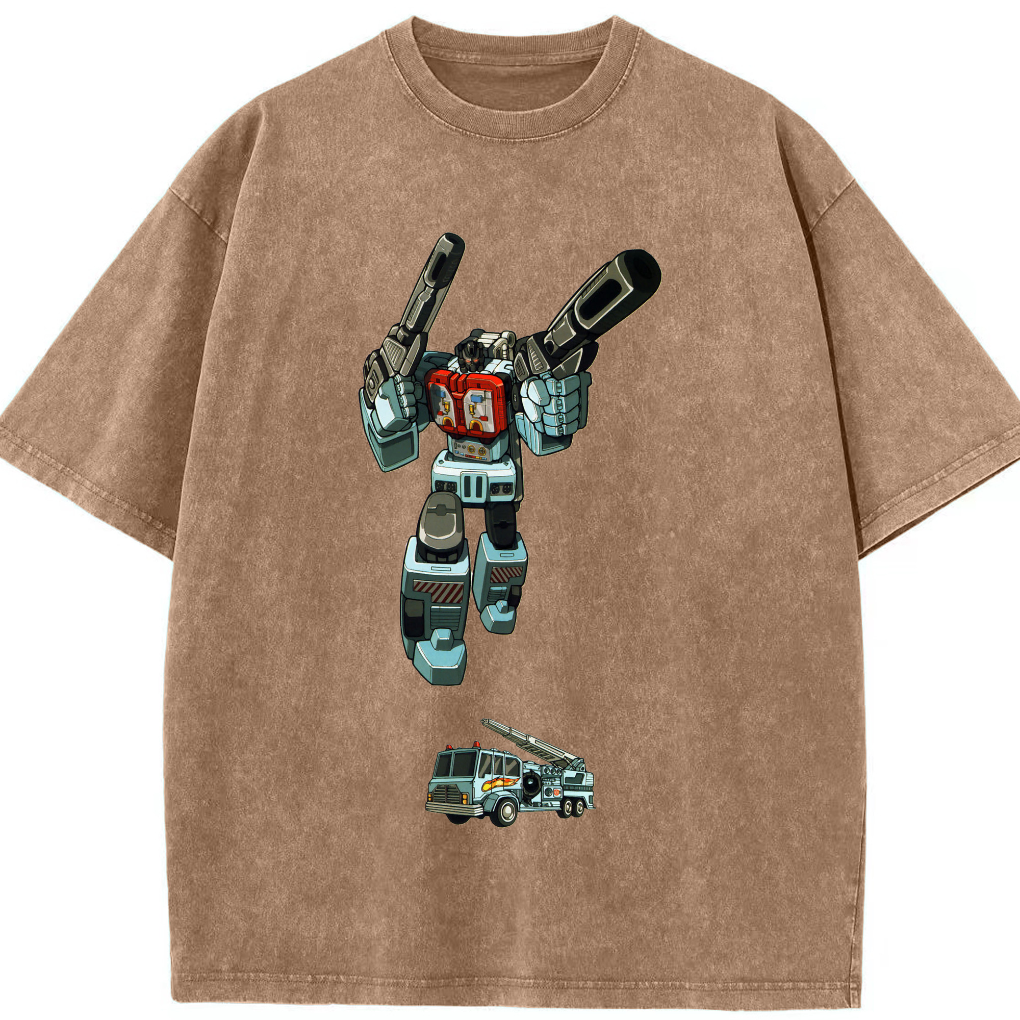 （画像用）  綿100% ヴィンテージ風 半袖Tシャツ（フロントプリント）