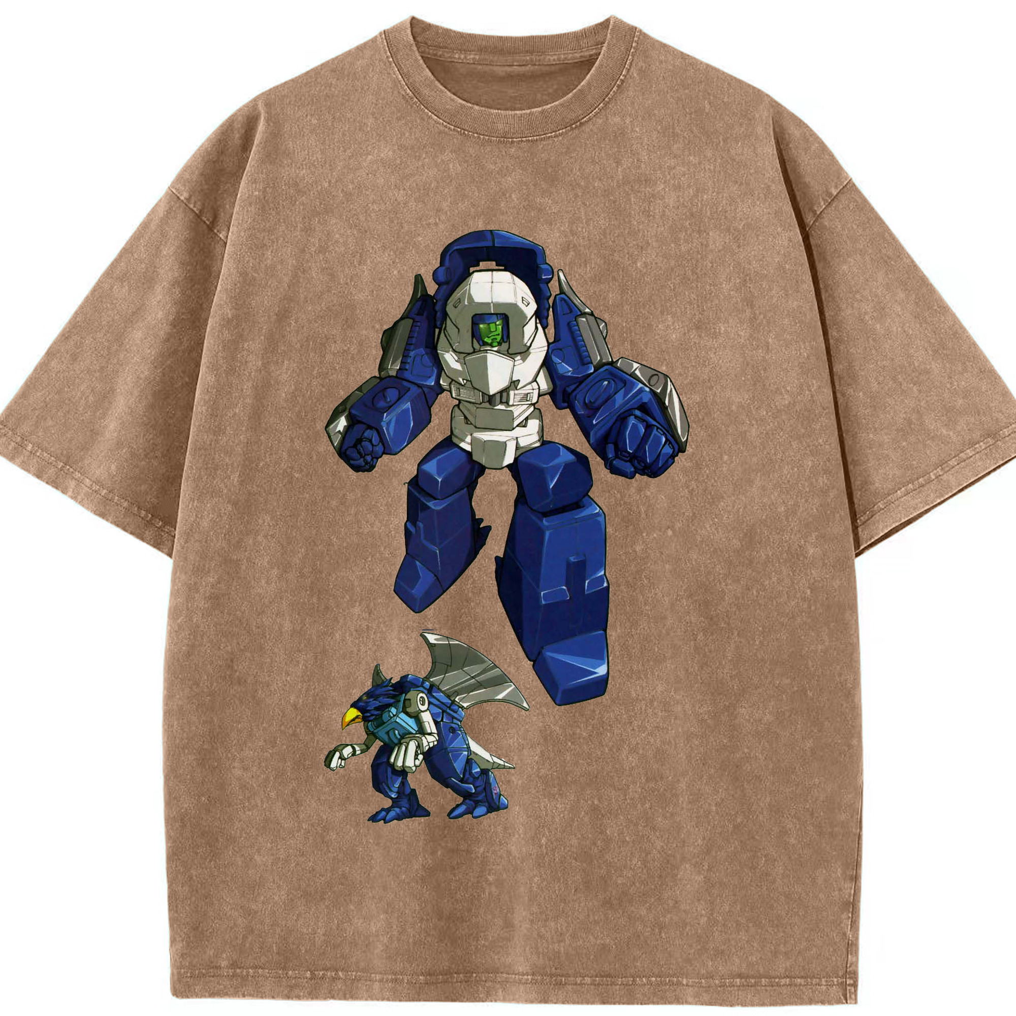 （画像用）  綿100% ヴィンテージ風 半袖Tシャツ（フロントプリント）