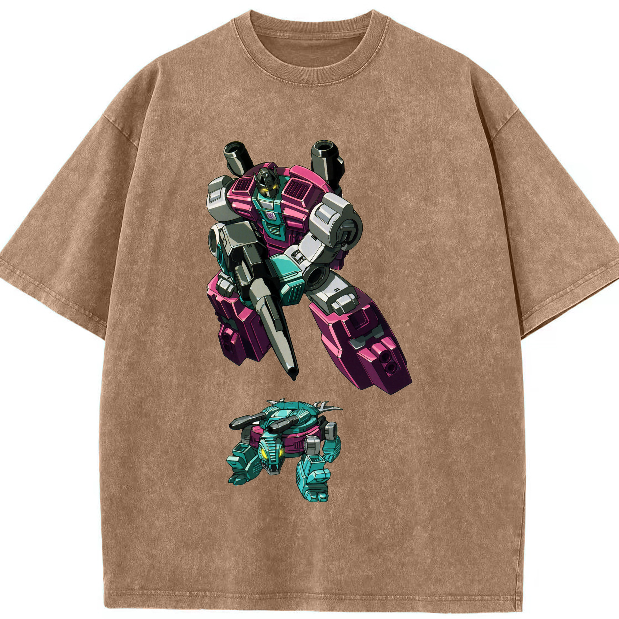 （画像用）  綿100% ヴィンテージ風 半袖Tシャツ（フロントプリント）